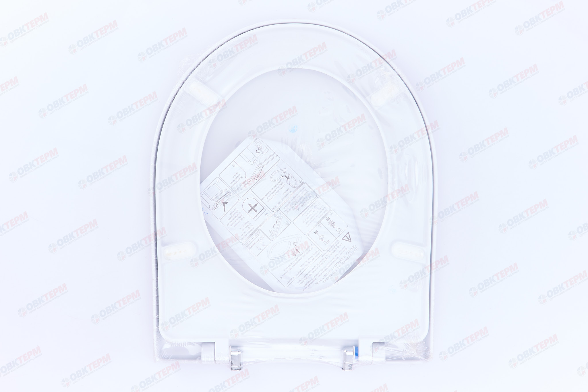 Сиденье для унитаза Неро (ЛЮКС)  (Дюропласт, микролифт, функ. быстрого снятия, крепл. нерж. сталь) - Изображение №3