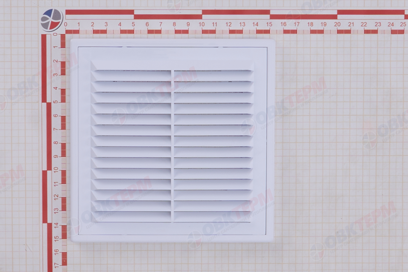 Решетка вентиляционная ПР Ш150*В150 разъемная, с антимоскитной сеткой (200шт/уп) Эвент - миниатюра №8