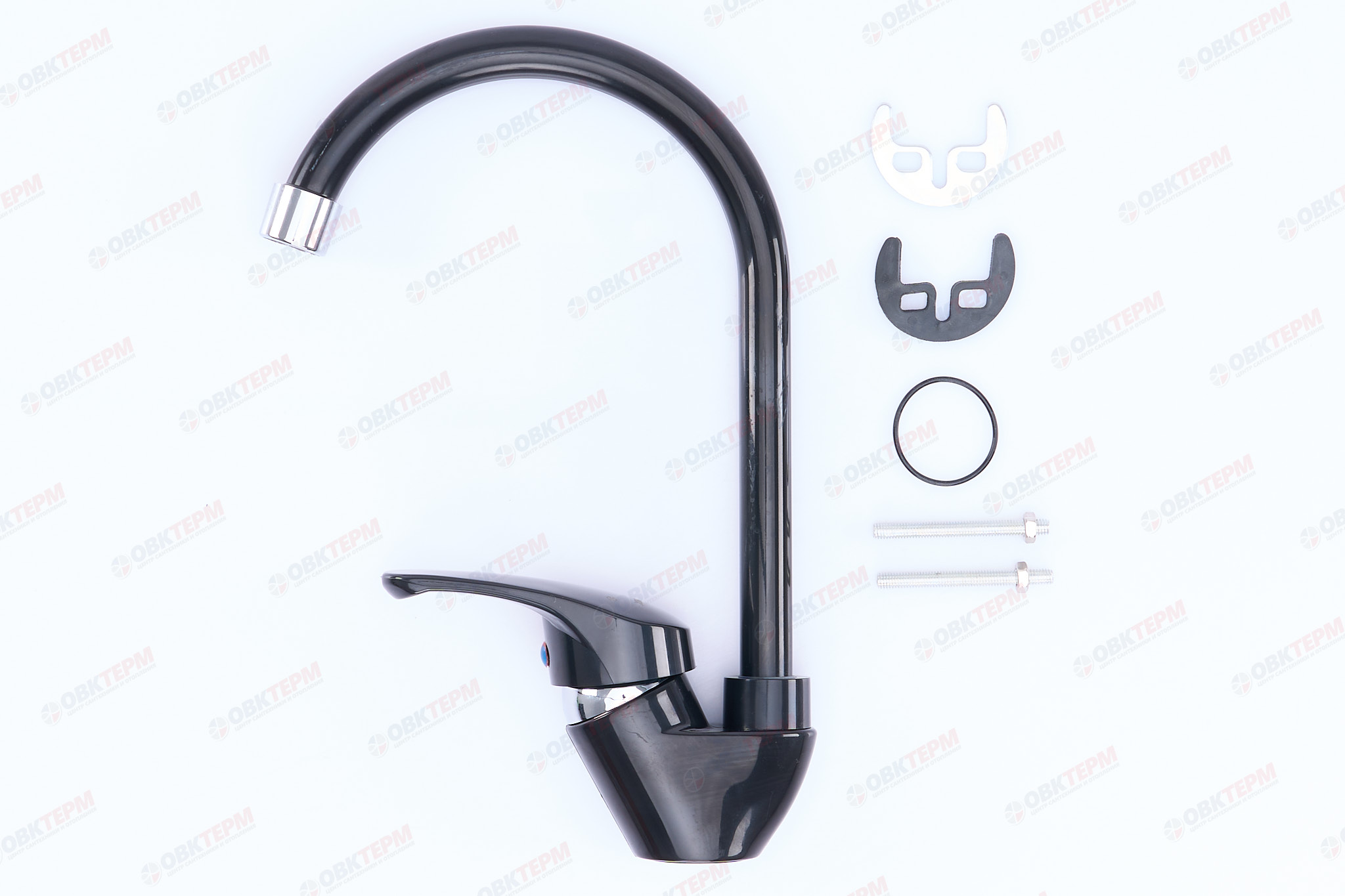 Смеситель д/кухни PLAMIX AFINA-011 Black /ABS-пластик (без подводки) (20 шт/ящ) - миниатюра №3