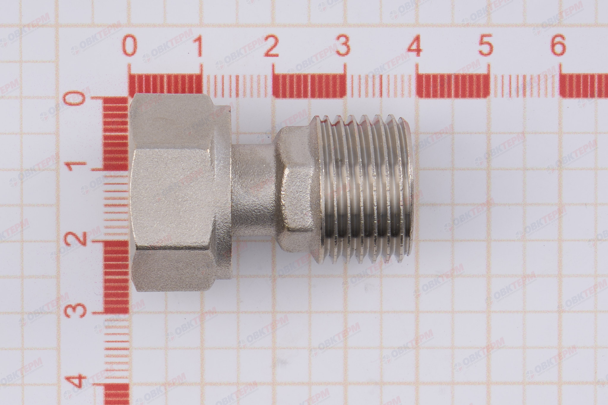 Полусгон с накидной гайкой 1/2" В х 1/2" Н   ТИМ           (220/5) - миниатюра №6