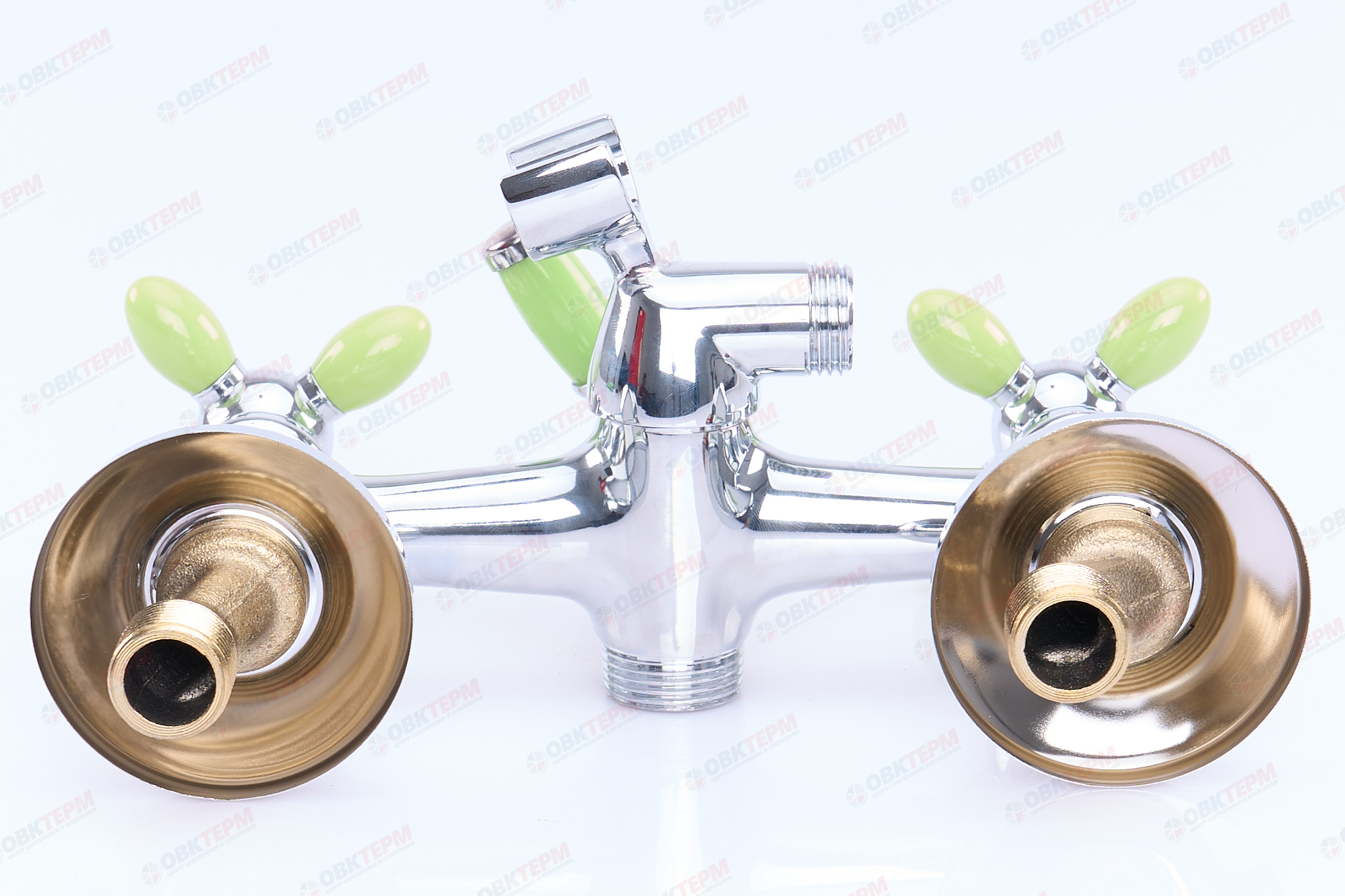 Смеситель д/ванны буксовый ZERIX ROM-006 LR82310G (зеленый) (10 шт/ящ) - миниатюра №5