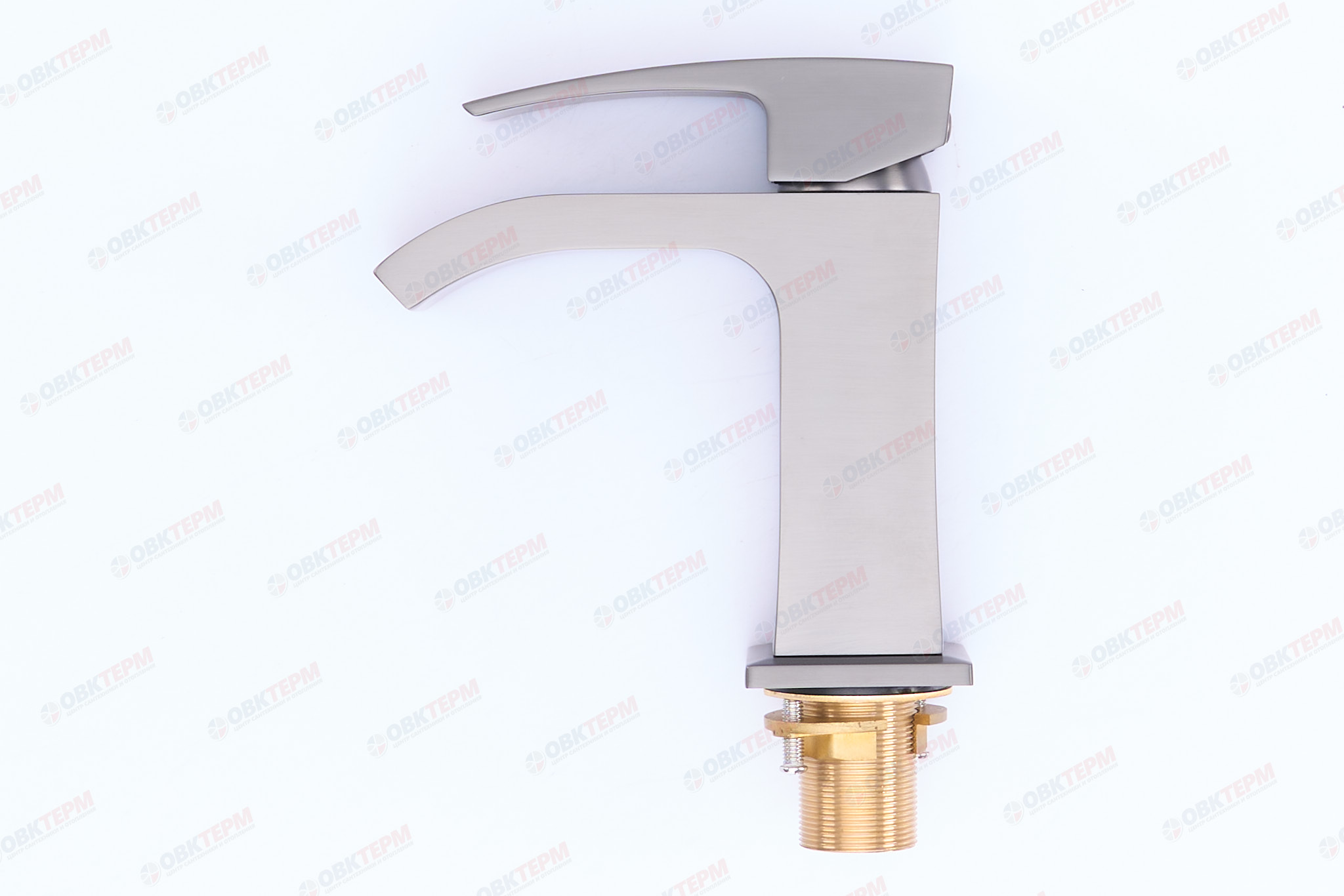 Смеситель д/раковины GAPPO G1007-9 латунь /оружейная сталь  (Ø35, на гайке) - Изображение №3