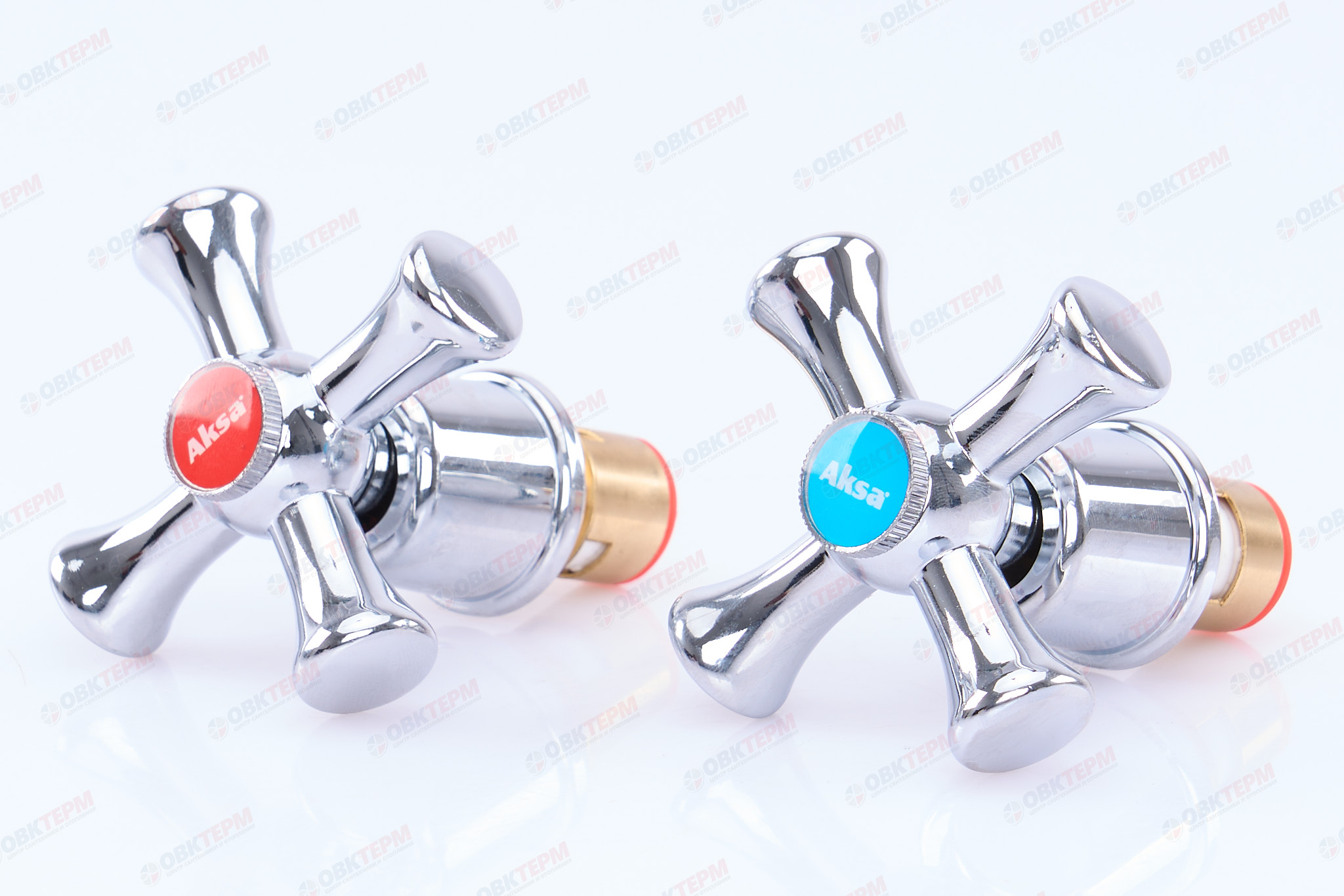 Ручки AKSA HL-KIT-04 (с кранбуксами, пара) керамика (50 шт/ящ) - Изображение №2