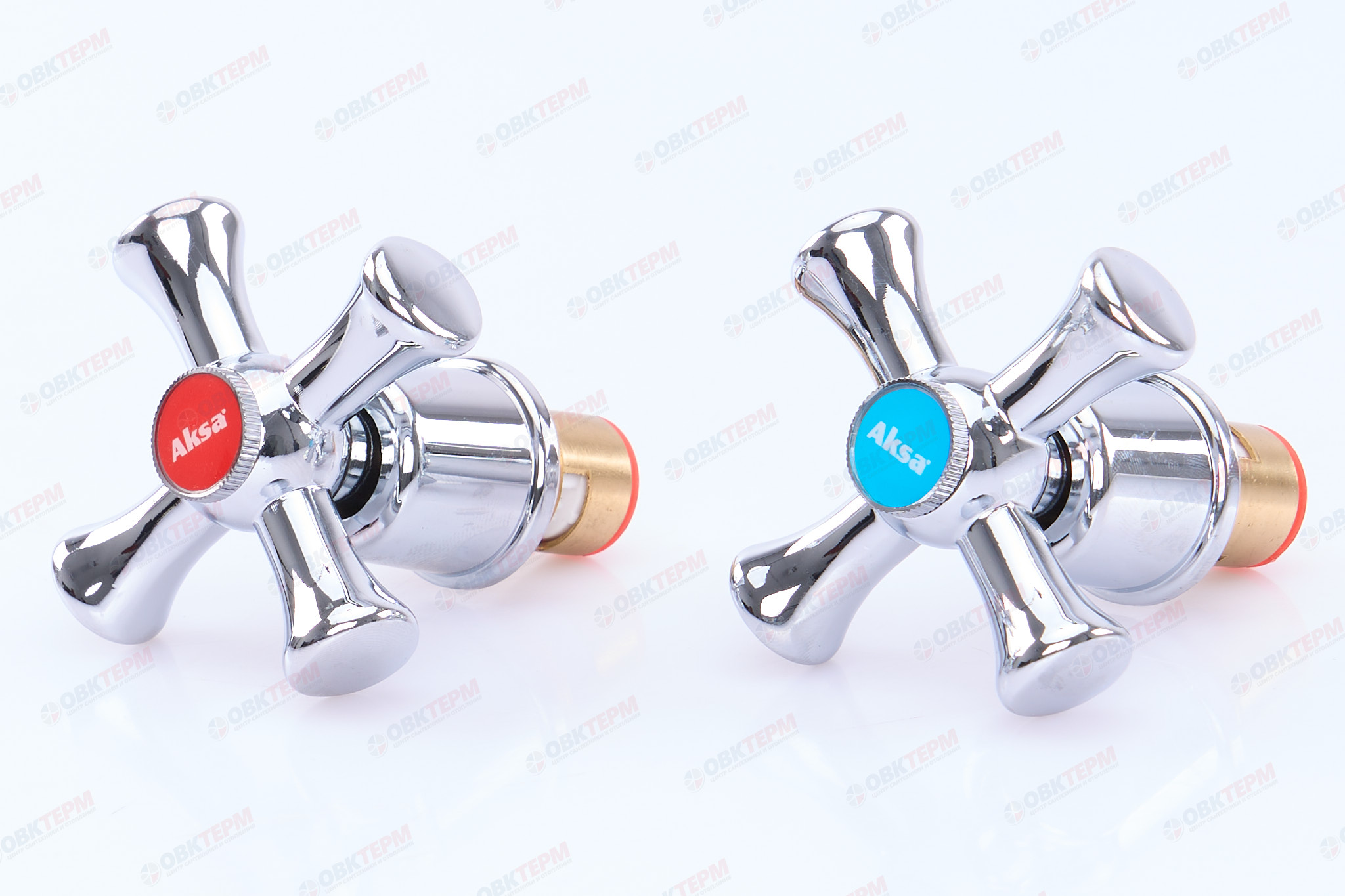 Ручки AKSA HL-KIT-04 (с кранбуксами, пара) керамика (50 шт/ящ) - Изображение №3