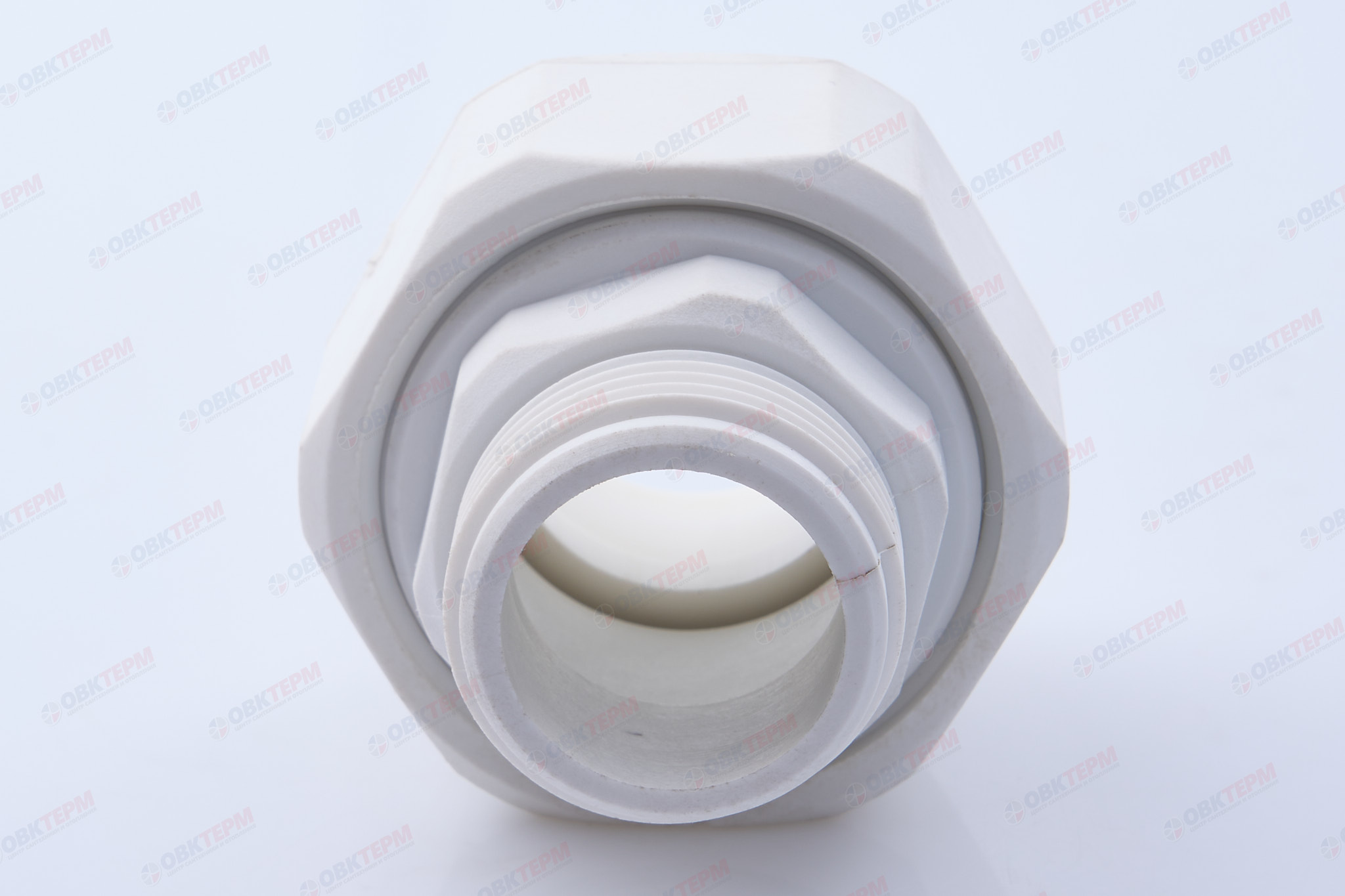 Разборное соединение  32 * 1"  Н   PPSU  (ПЛАСТИК)   БЕЛАЯ PP-R    (RTP)    (150/15) - миниатюра №3