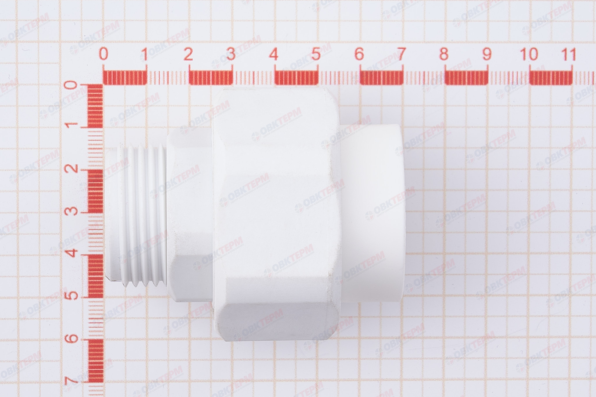 Разборное соединение  32 * 1"  Н   PPSU  (ПЛАСТИК)   БЕЛАЯ PP-R    (RTP)    (150/15) - миниатюра №6