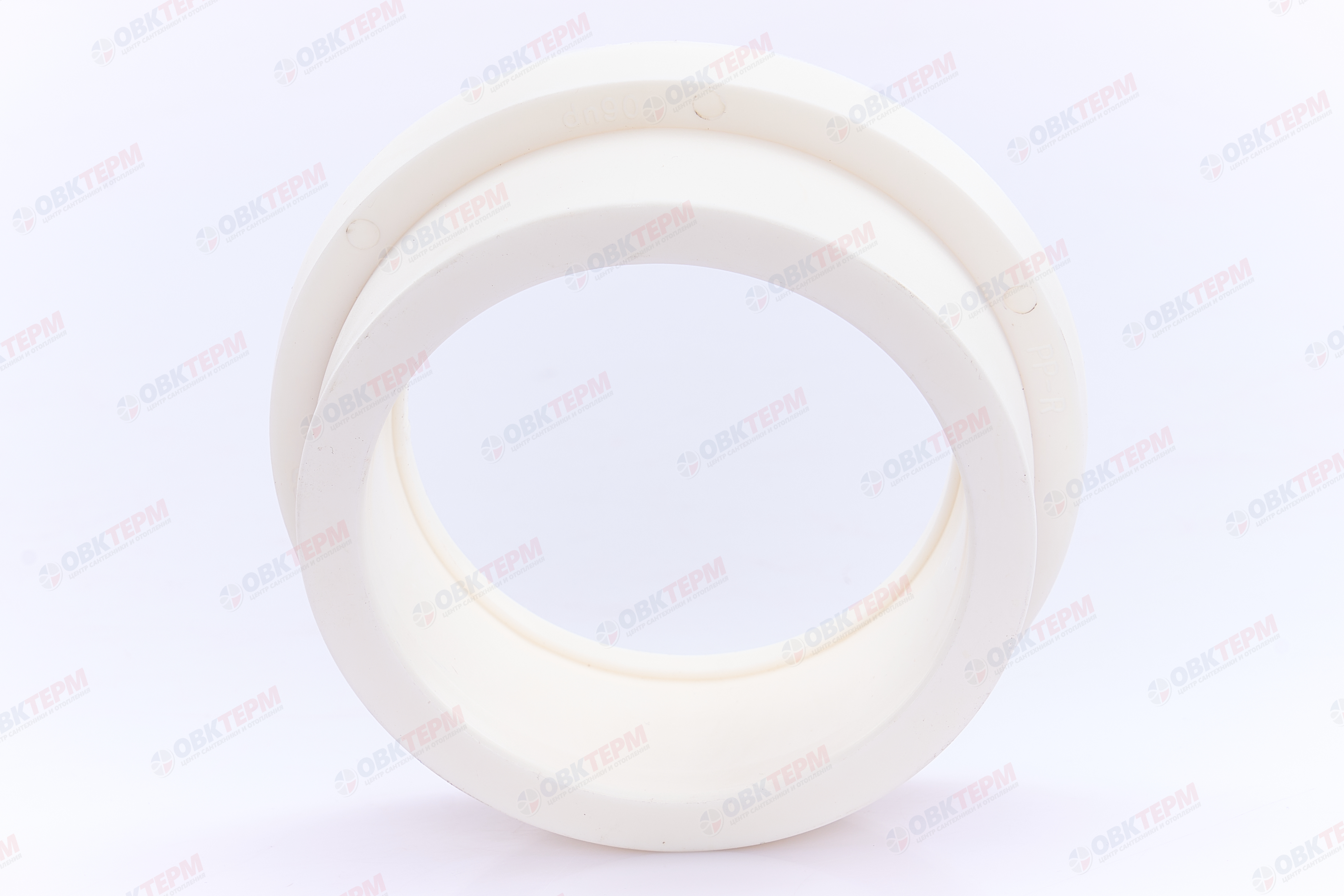 Бурт - муфта под PP-R фланец  90   БЕЛЫЙ PP-R    (RTP)    (48/4) - миниатюра №2