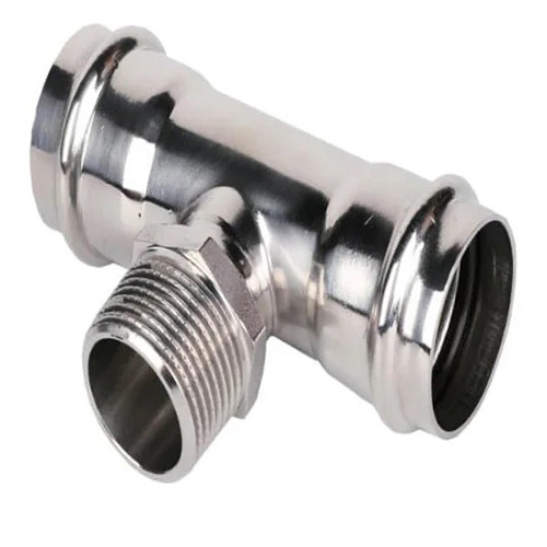 Тройник пресс из нерж.ст. 15  х 1/2"Н  х 15  TIM  (80/5) - Изображение №2