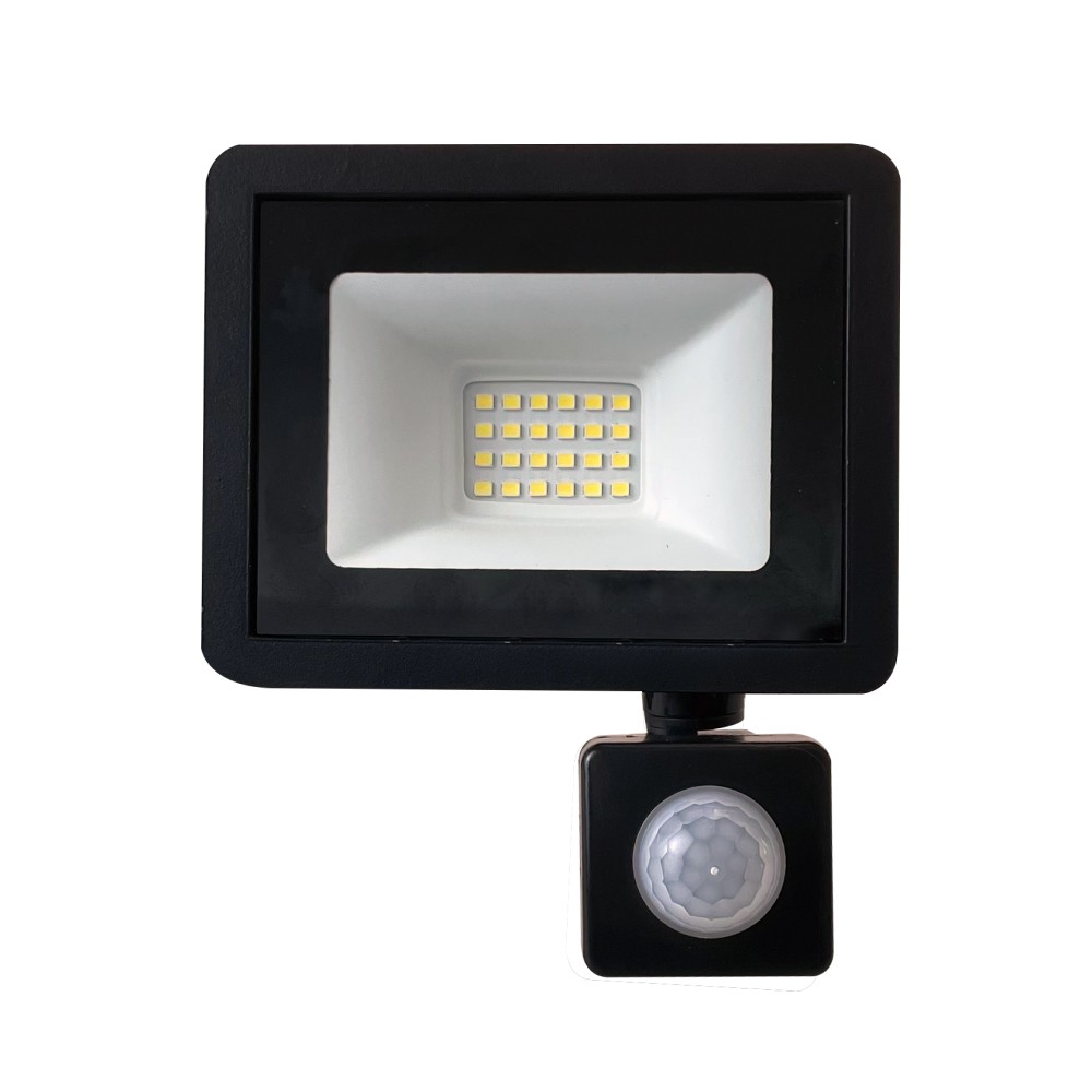 Светодиодный прожектор SAFFIT SFL80-30  с выносным датчиком 2835SMD 30W 6400K IP65, черный - Изображение №1