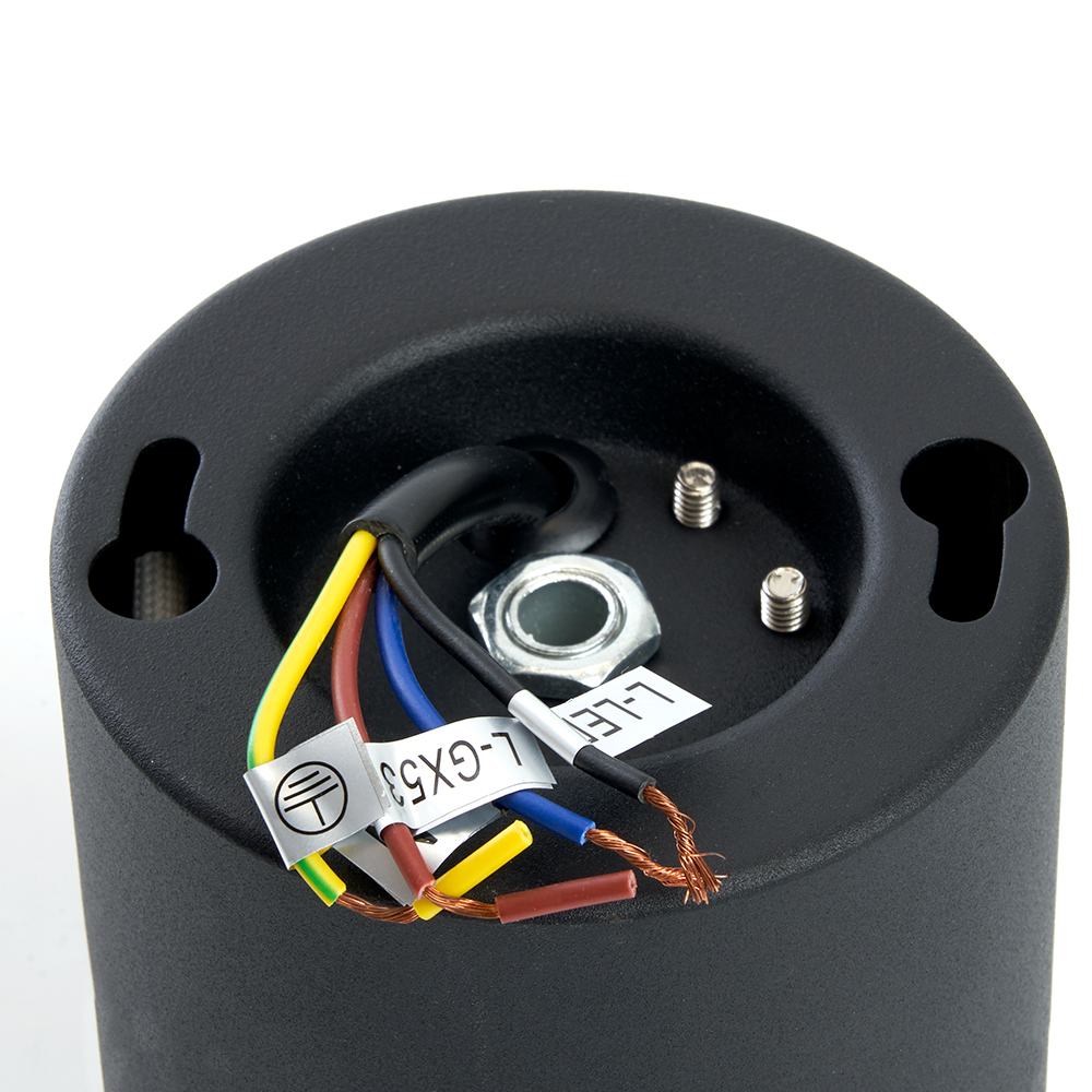 Светильник потолочный 12W, 230V, GX53 и подсветка 1W, 4000K, черный FERON HL352 - миниатюра №6