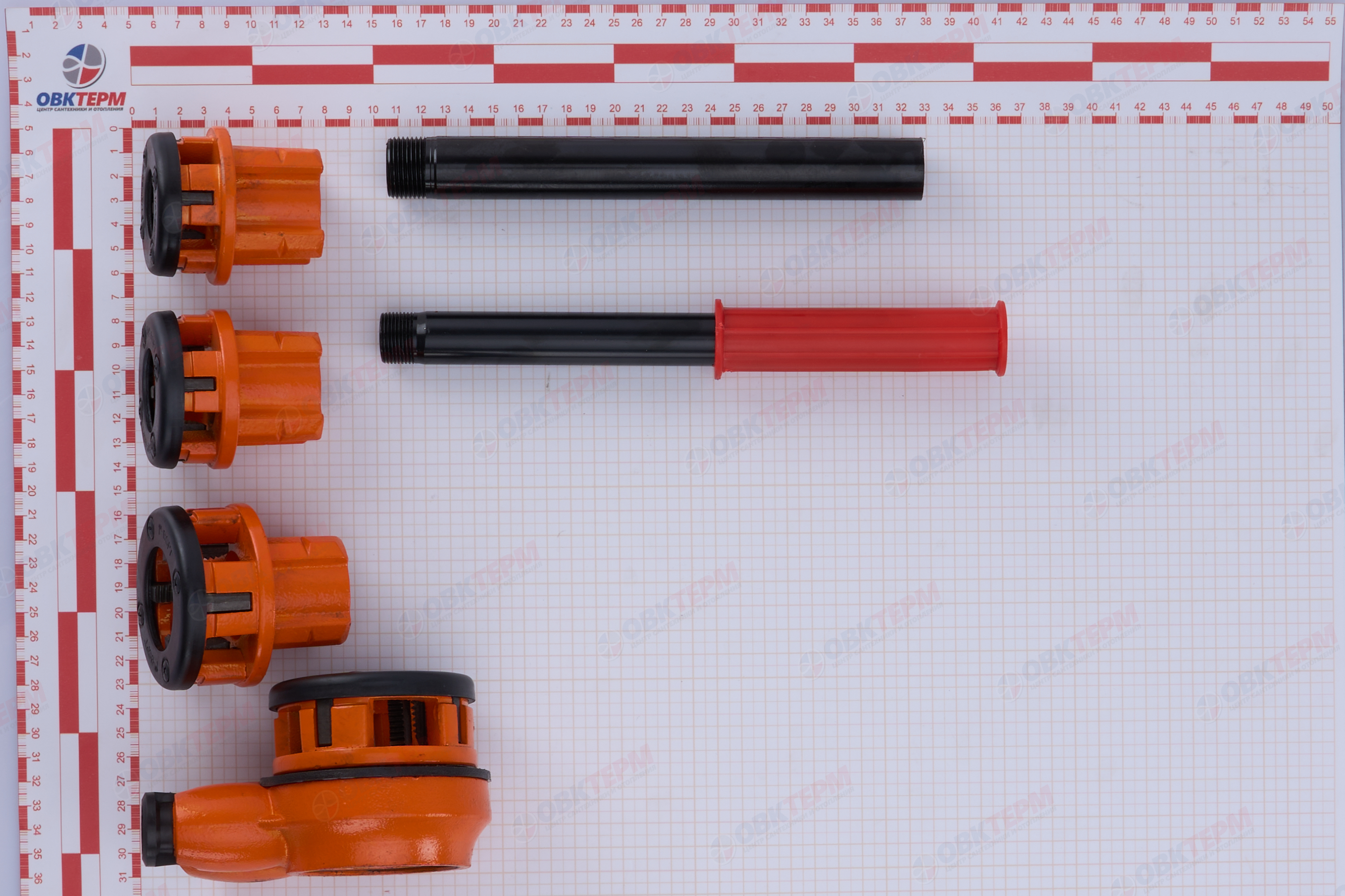 Набор резьбонарезной, 4 клуппа (1/2, 3/4, 1, 1-1/4 + трещотка) STURM - Изображение №4