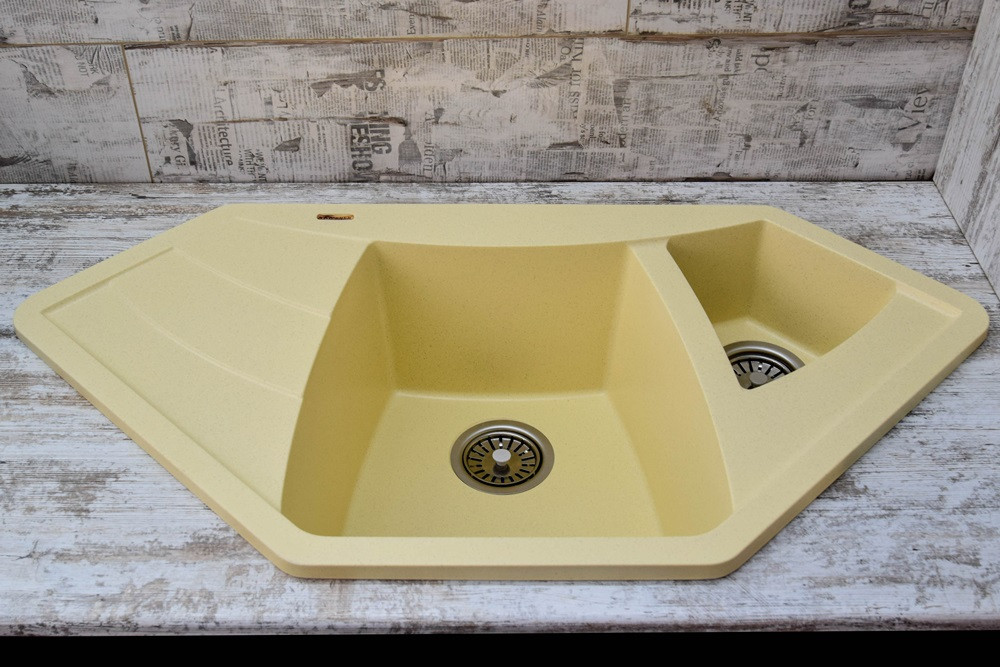 Мойка КАРАВАН Модель РУАНДА (двухчашечная) 980*500*200(130) мм САХАРА - Изображение №4