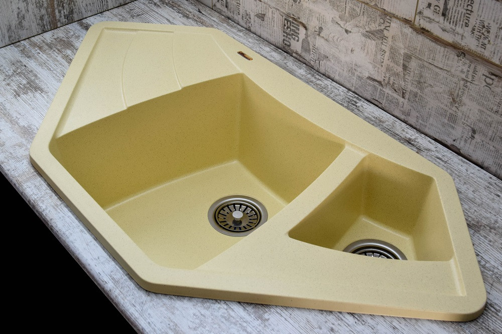 Мойка КАРАВАН Модель РУАНДА (двухчашечная) 980*500*200(130) мм САХАРА - Изображение №5