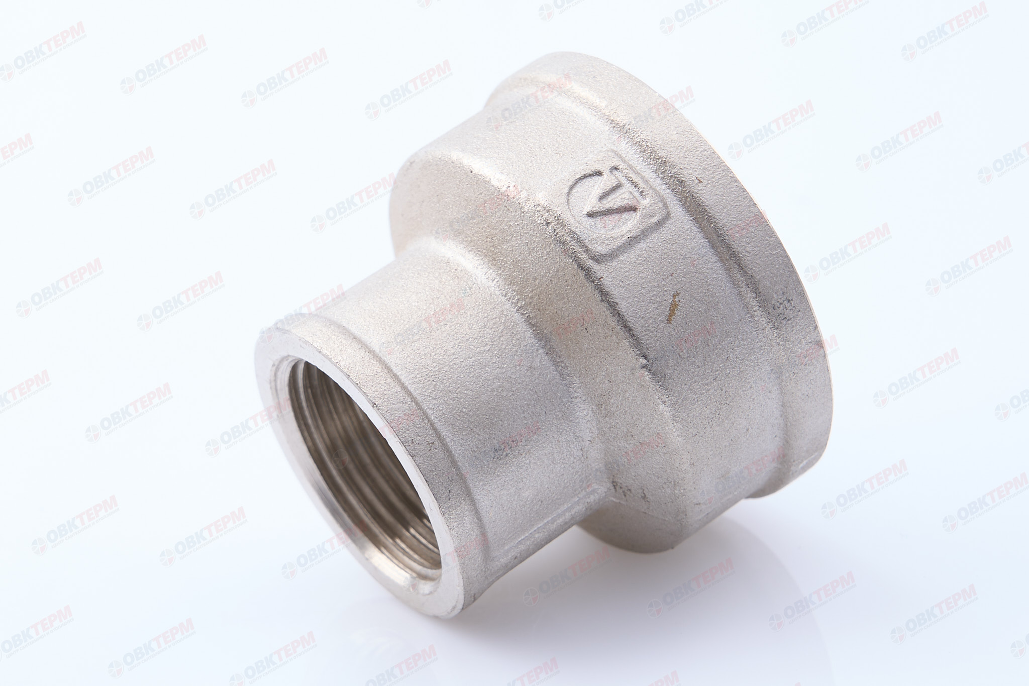 Муфта     1 1/4"в  - 1"в        никель   (Valtec) (10уп/40ящ) - изображение №1