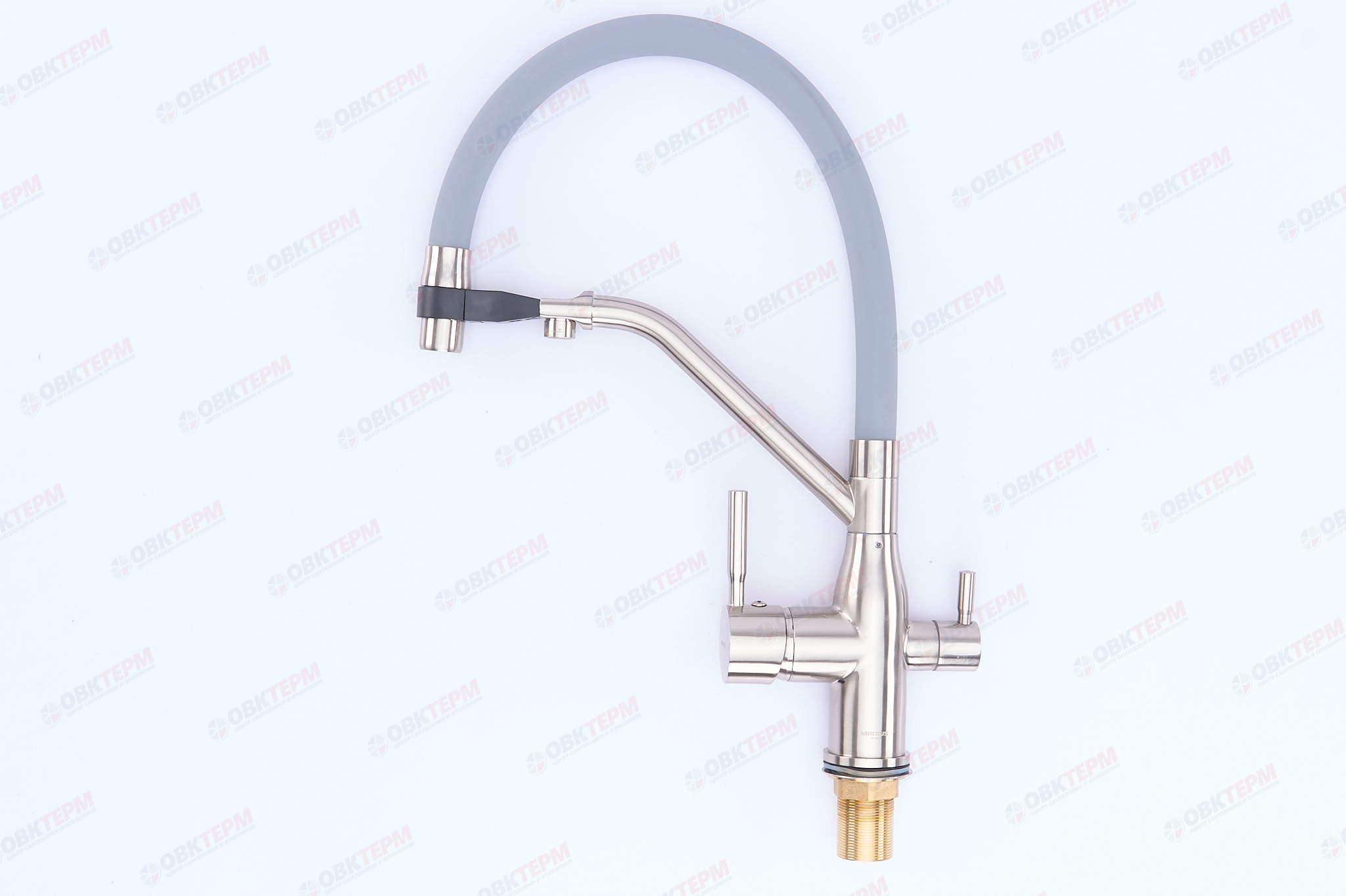 Смеситель д/кухни под ФИЛЬТР MIXXUS PREMIUM GRAVITY 021 SS COLOR REFL.GREY Ø35 (8 шт/ящ) - Изображение №2