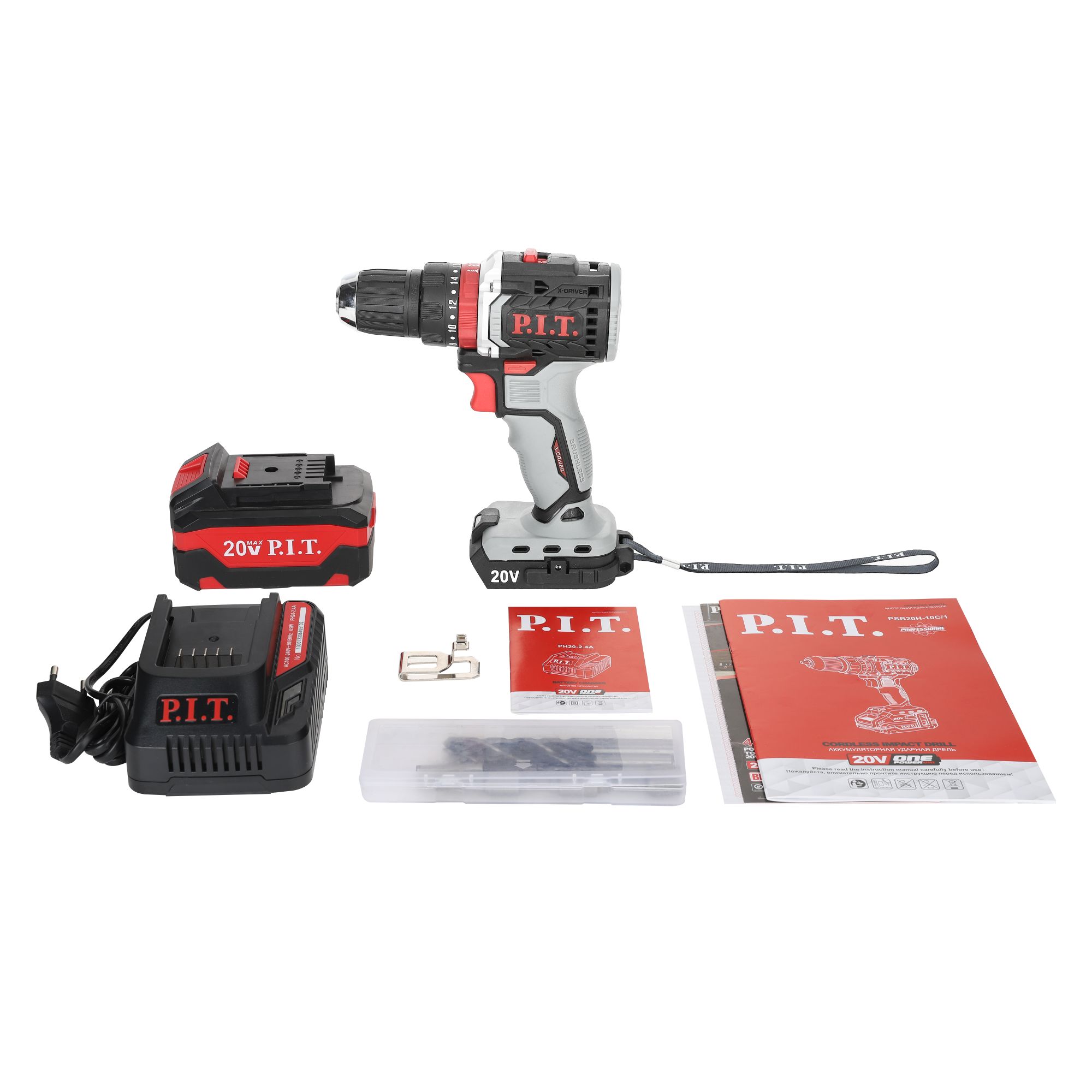 Дрель ударная аккум. Б/Щ P.I.T. One power PSB20H-10C/1 - Изображение №5