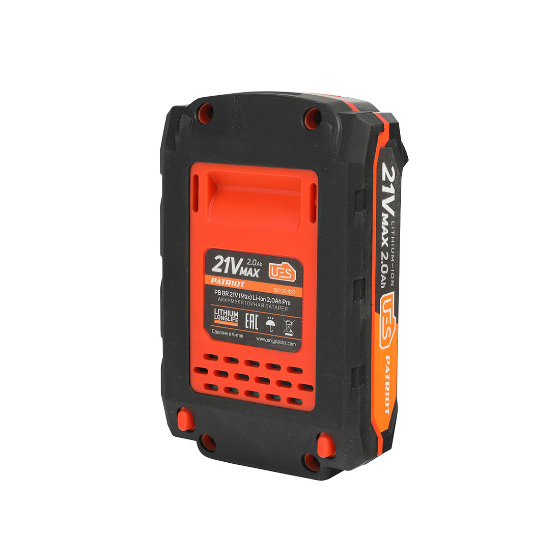 Батарея аккумуляторная PATRIOT PB BR 21V(Max) Li-ion PATRIOT UES, 2,0Ah Pro - Изображение №3