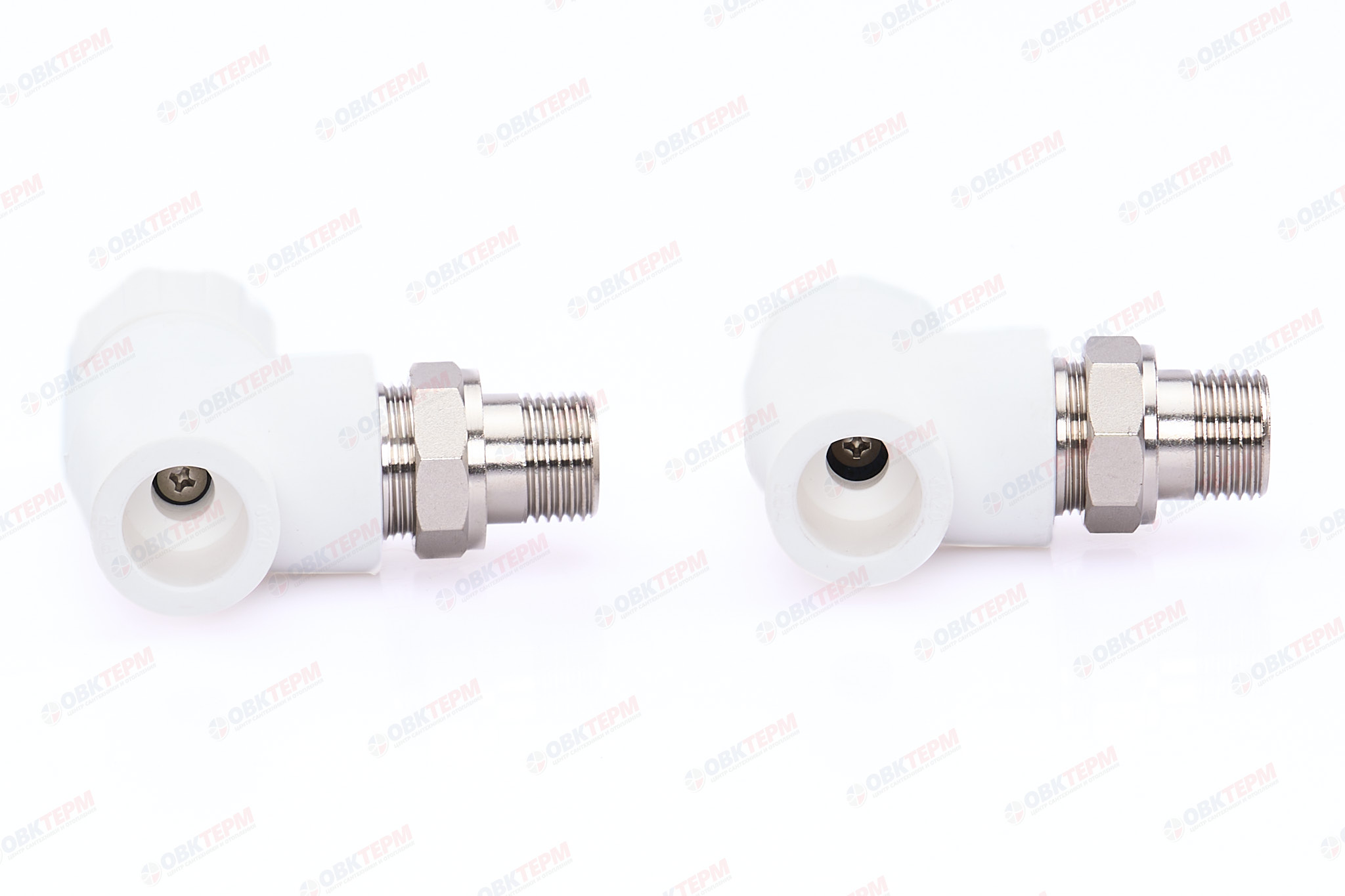 Комплект  угловой  20х1/2" НР  (белый) (24/1) (TIM) - Изображение №4