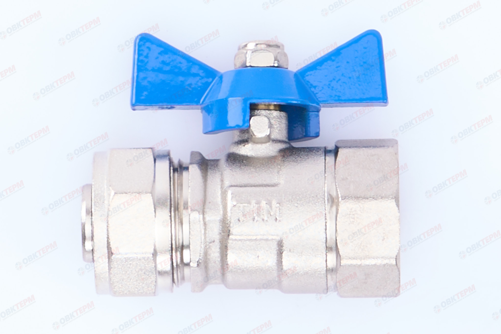 Кран шаровый  TIM  под обжим  20* 3/4"в  бабочка          (18шт/72ящ) - Изображение №1