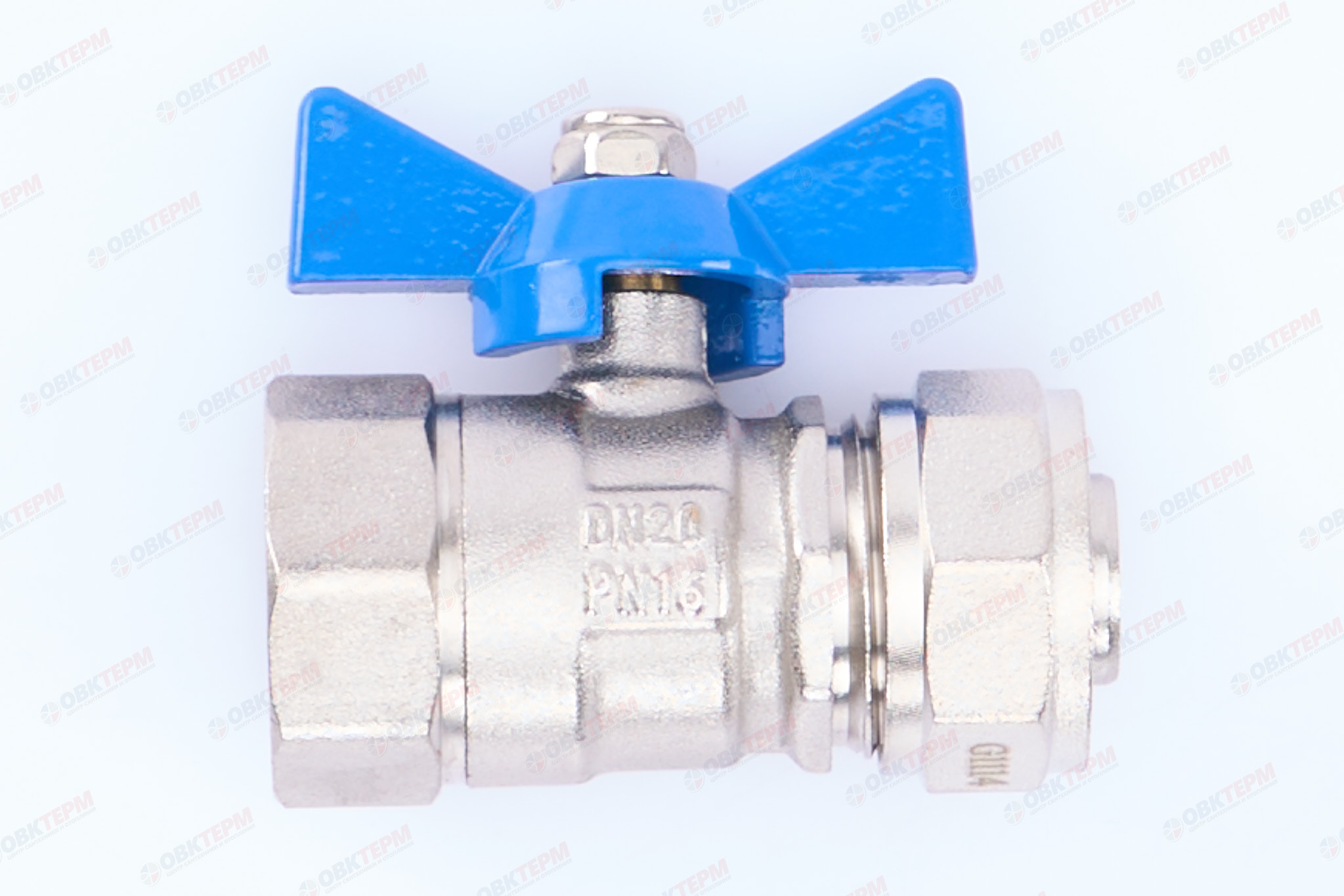 Кран шаровый  TIM  под обжим  20* 3/4"в  бабочка          (18шт/72ящ) - Изображение №2