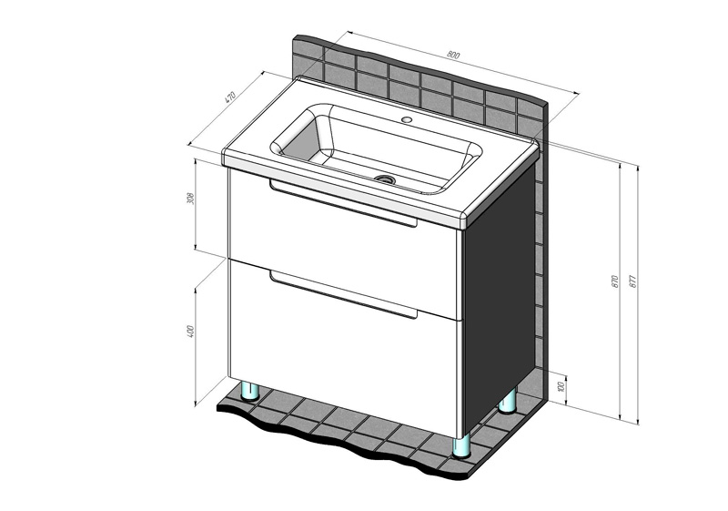 Эстель Тумба Briz из ДСП и МДФ т8-80 (ум. Гармония) - миниатюра №5