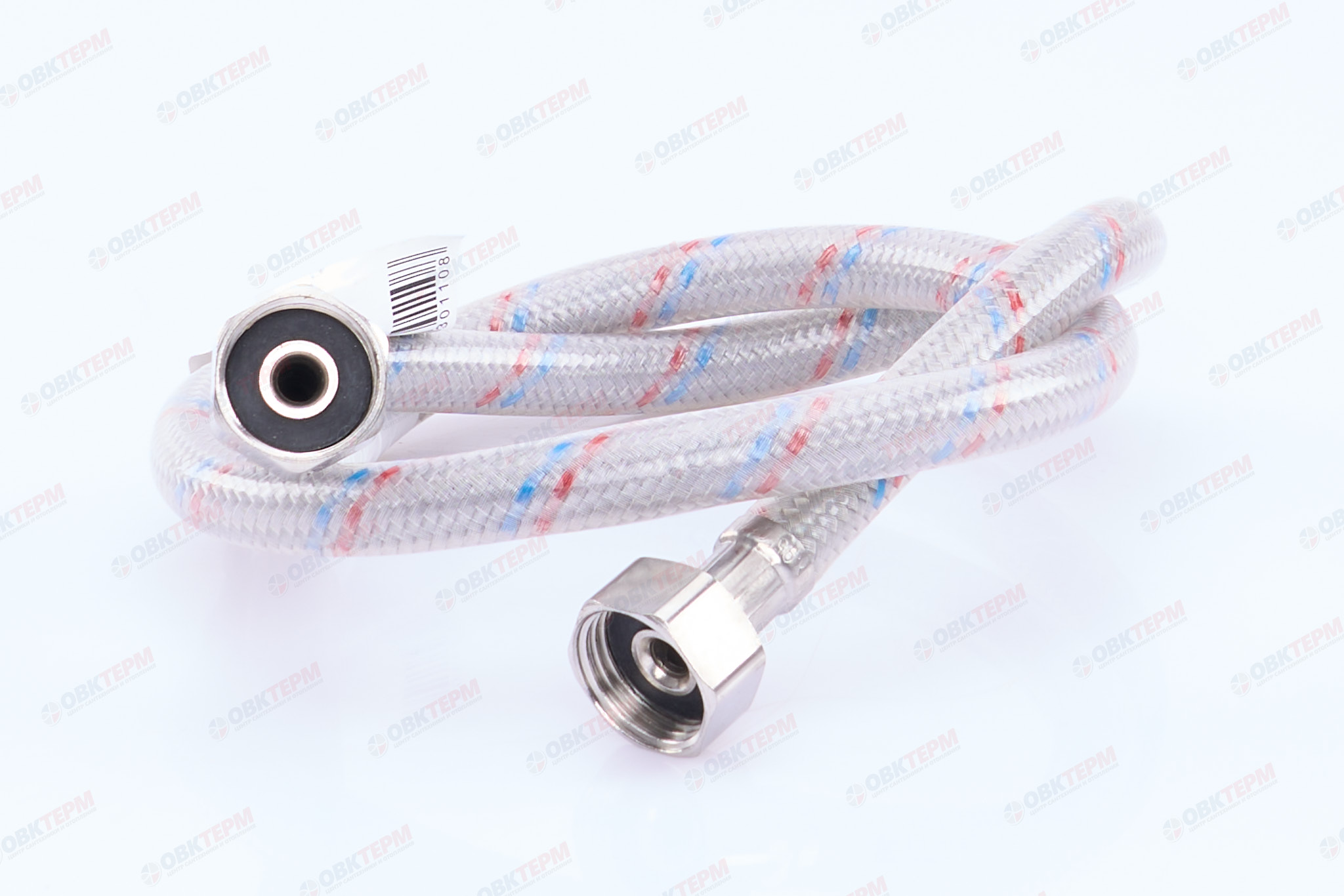 Шланг    1/2"х1/2" ВВ, в силикон.обмотке   80 см  "ZERIX"   (140шт/ящ) - Изображение №1