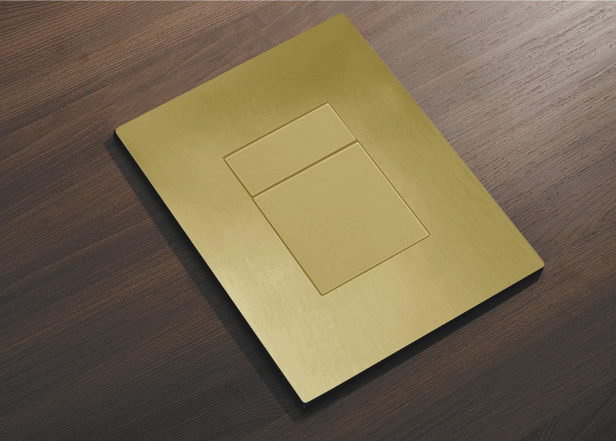 Панель смыва пневматическая KOER KT-0607-12 (матовое золото) - Изображение №4