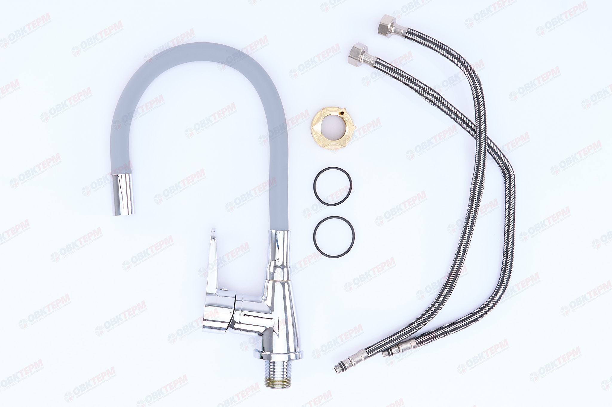 Смеситель д/кухни REFLECTOR AKSA NTF-04-05-REFL.GRAY ГАЙКА (10 шт/ящ) - Изображение №3