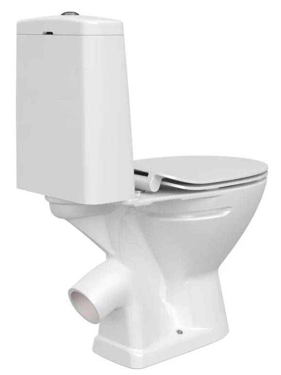 Унитаз-компакт Cersanit FLAVIS 031 3/6 DPL EO slim (косой вып, 2 реж.SC, нижн. подкл) Ш353*В795*Г645 - миниатюра №7