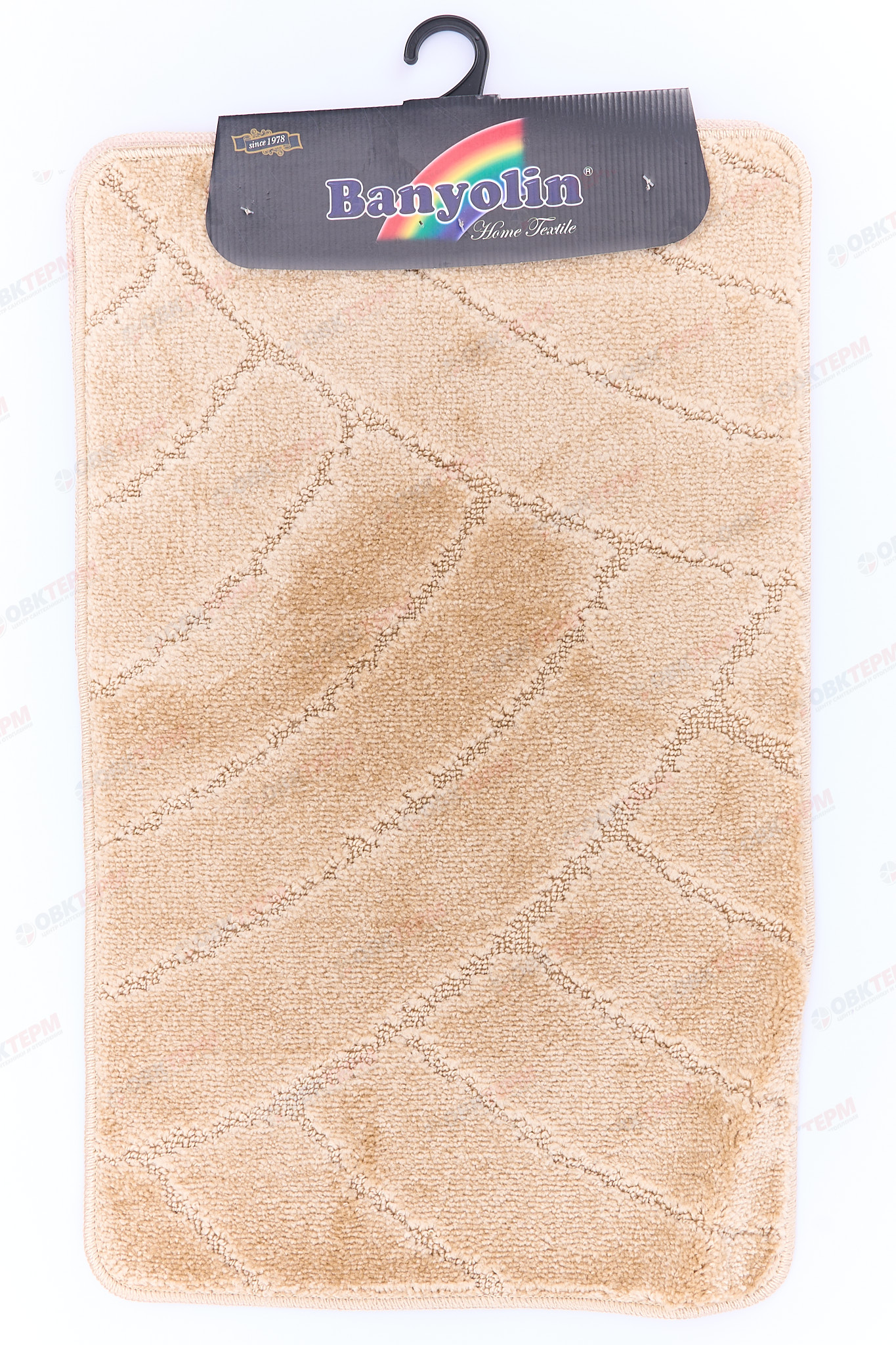 Комплект ковриков для в/к BANYOLIN CLASSIC 500х800/500х400мм 11мм (бежевый) - Изображение №2