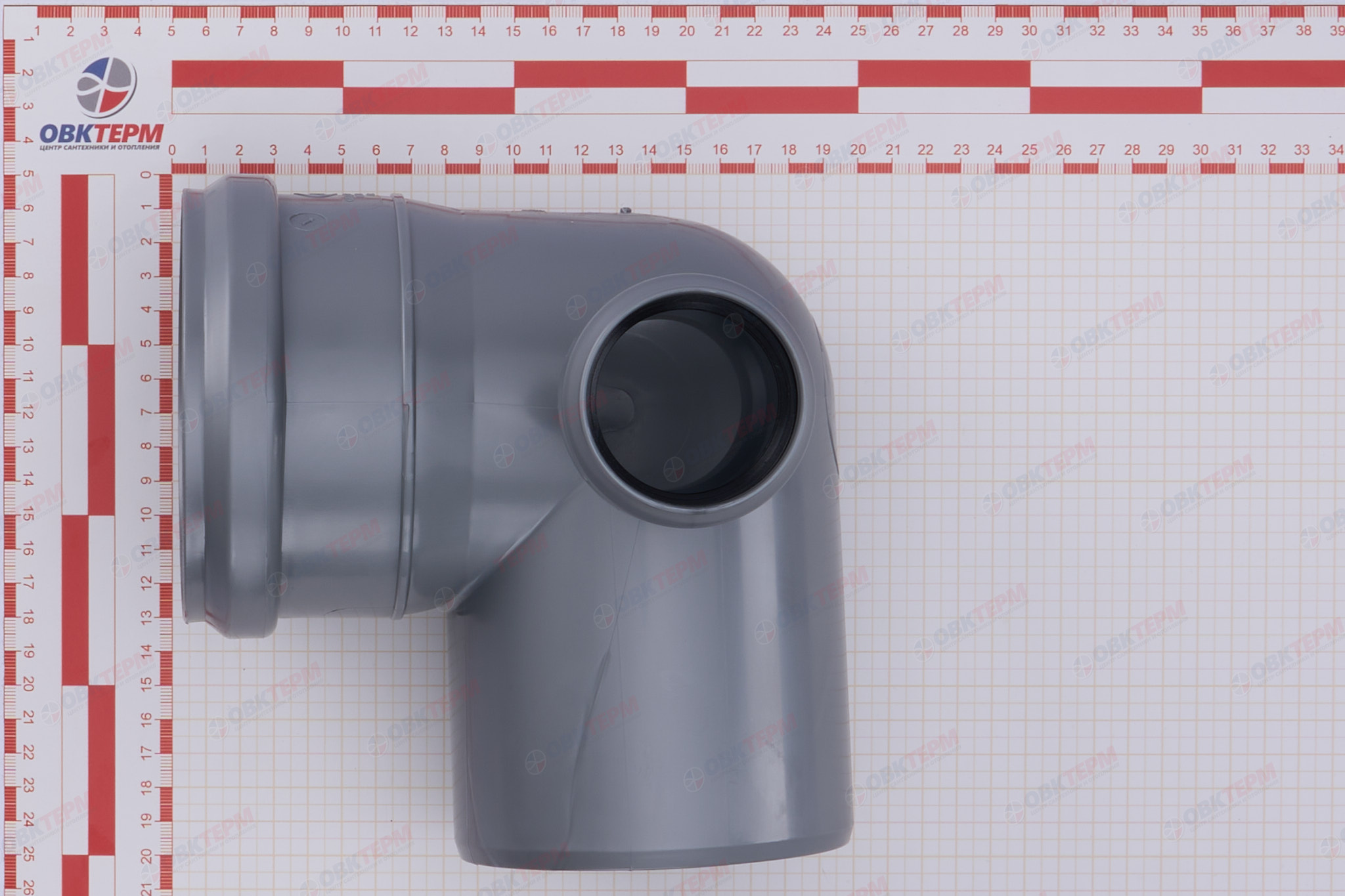 Отвод   110/50 * 90*  правый    SINIKON     (15 шт./упак.) - миниатюра №6