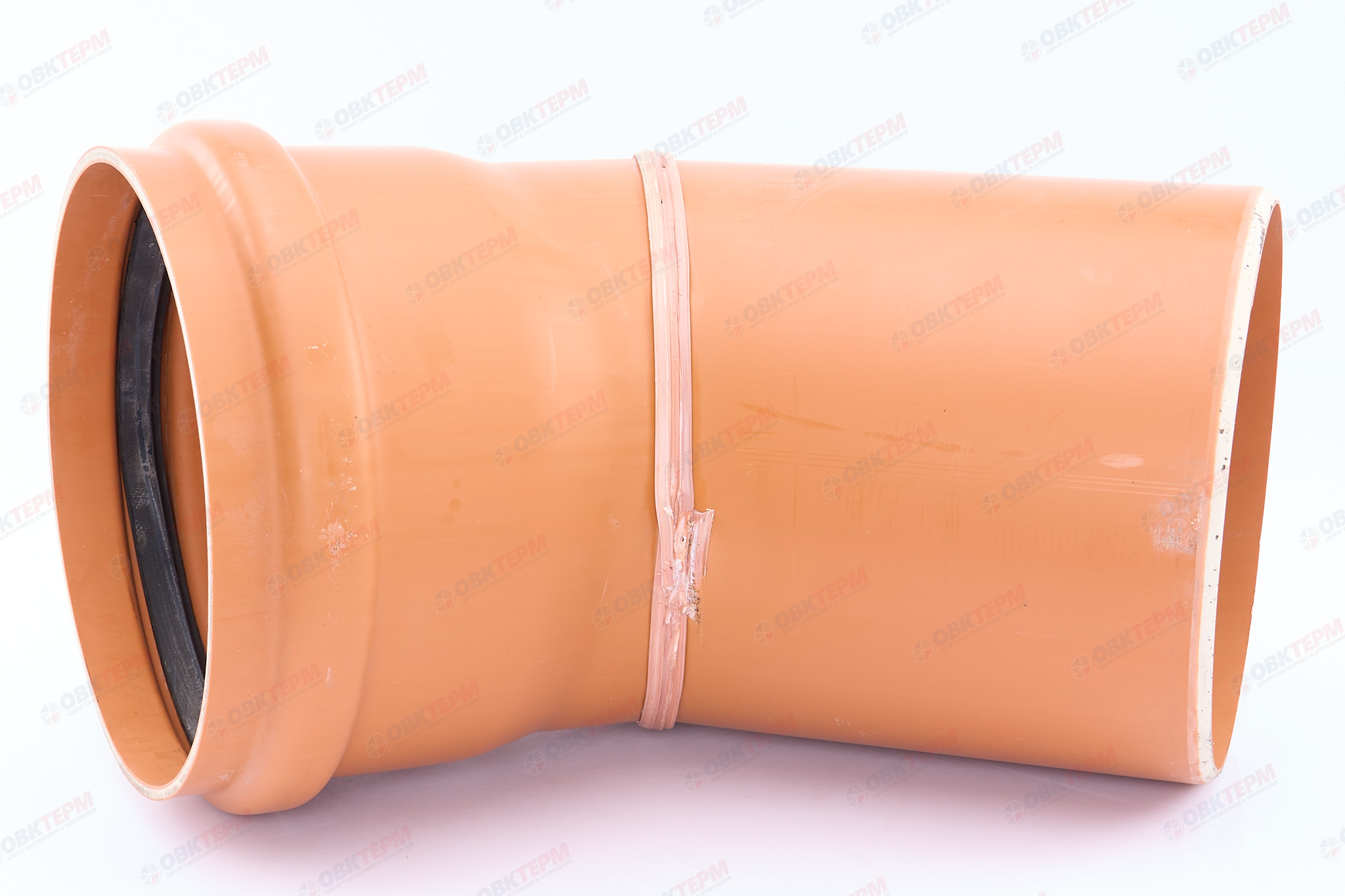 Отвод 250 * 45*   НПВХ      ХЕМКОР (1 шт) - миниатюра №3