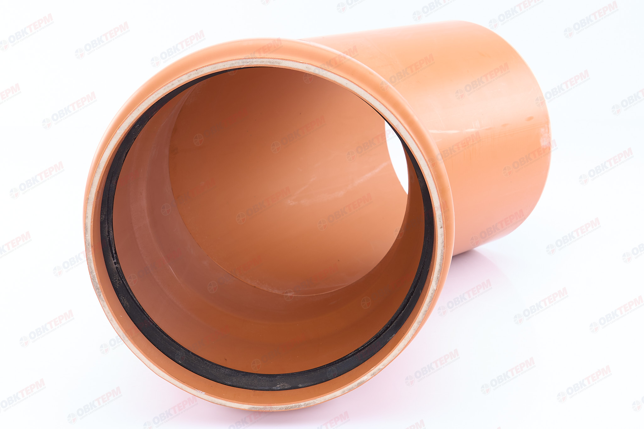 Отвод 250 * 45*   НПВХ      ХЕМКОР (1 шт) - миниатюра №4