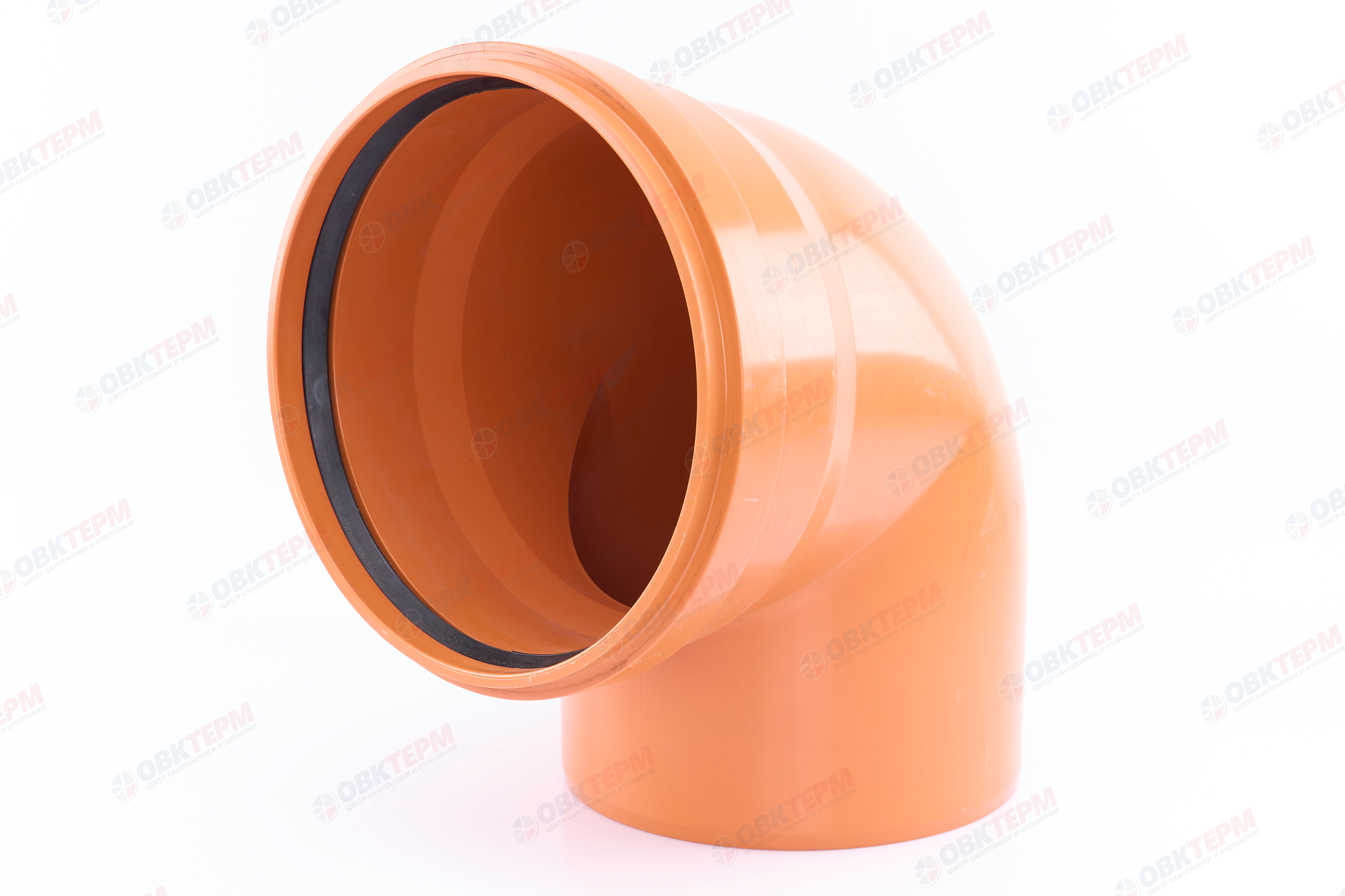 Отвод 315 * 90*   НПВХ      ХЕМКОР (1 шт) - миниатюра №2