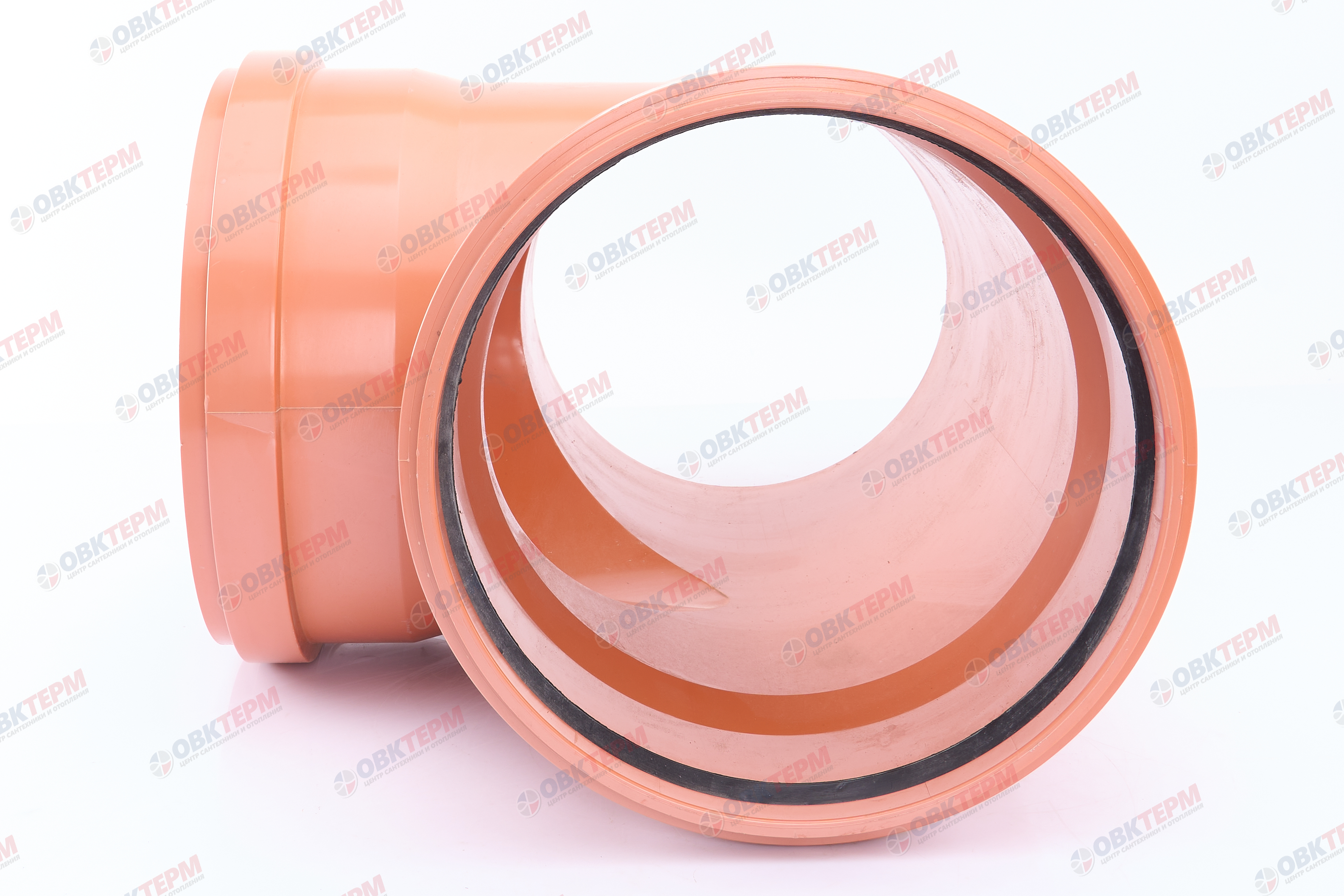 Тройник  315 * 315 * 90*   НПВХ      ХЕМКОР    (1 шт) - миниатюра №5