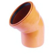 РЫЖИЙ Отвод  110   45* Н                 ( шт)               EURO PLAST - Изображение №1