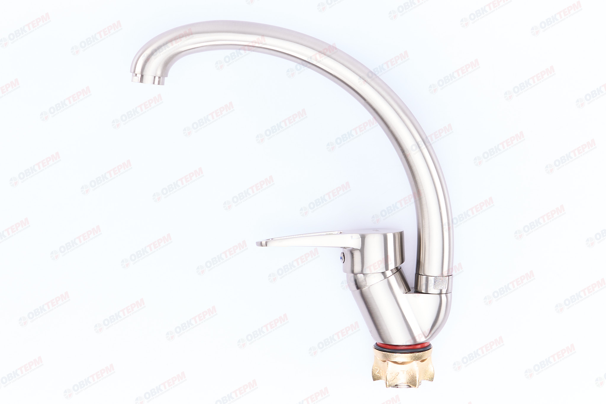 Смеситель д/кухни нерж/сталь ZERIX PUD4 045  (катридж 35мм, на ГАЙКЕ) 10 шт/ящ - миниатюра №2