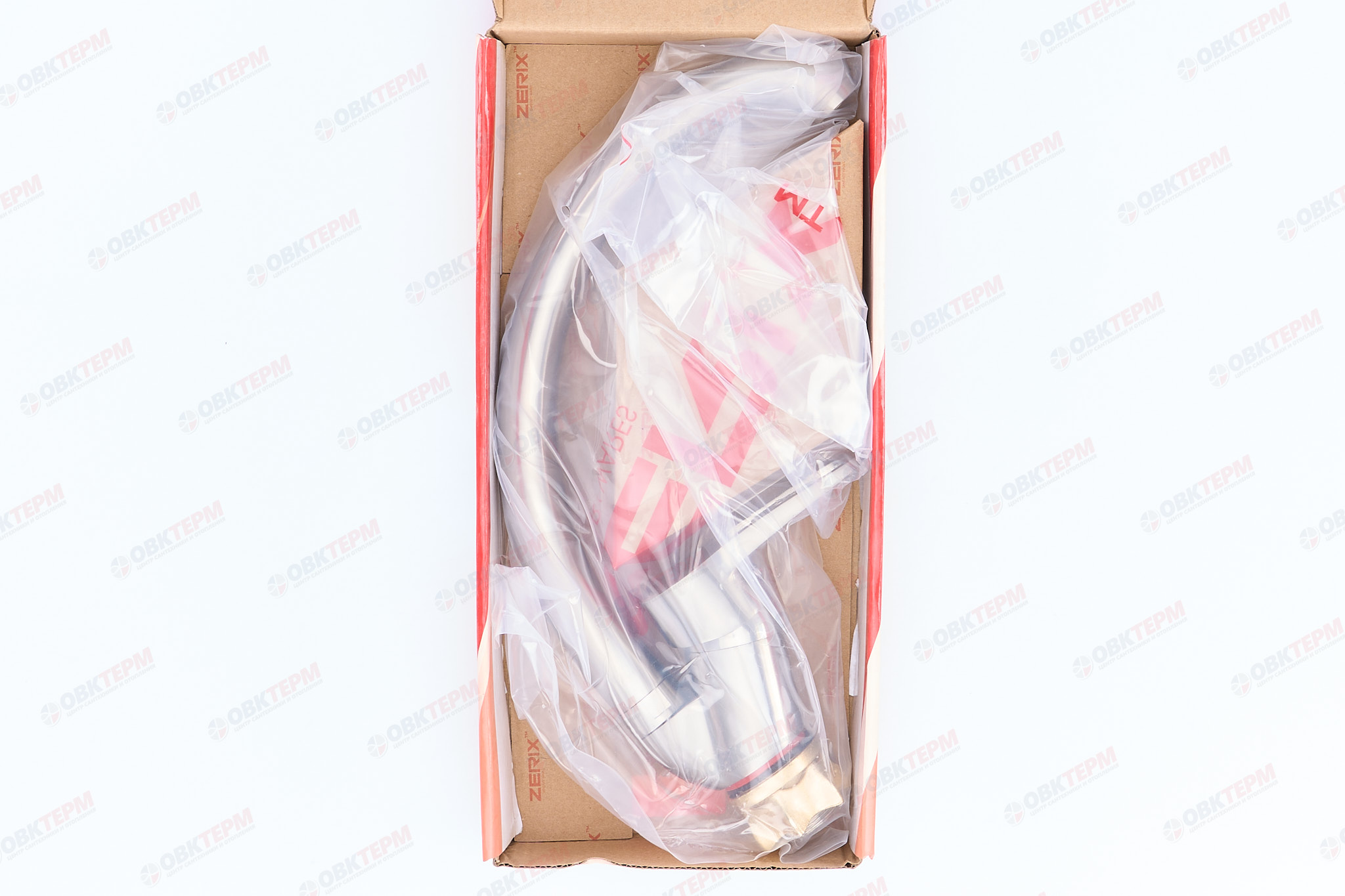 Смеситель д/кухни нерж/сталь ZERIX PUD4 045  (катридж 35мм, на ГАЙКЕ) 10 шт/ящ - миниатюра №5