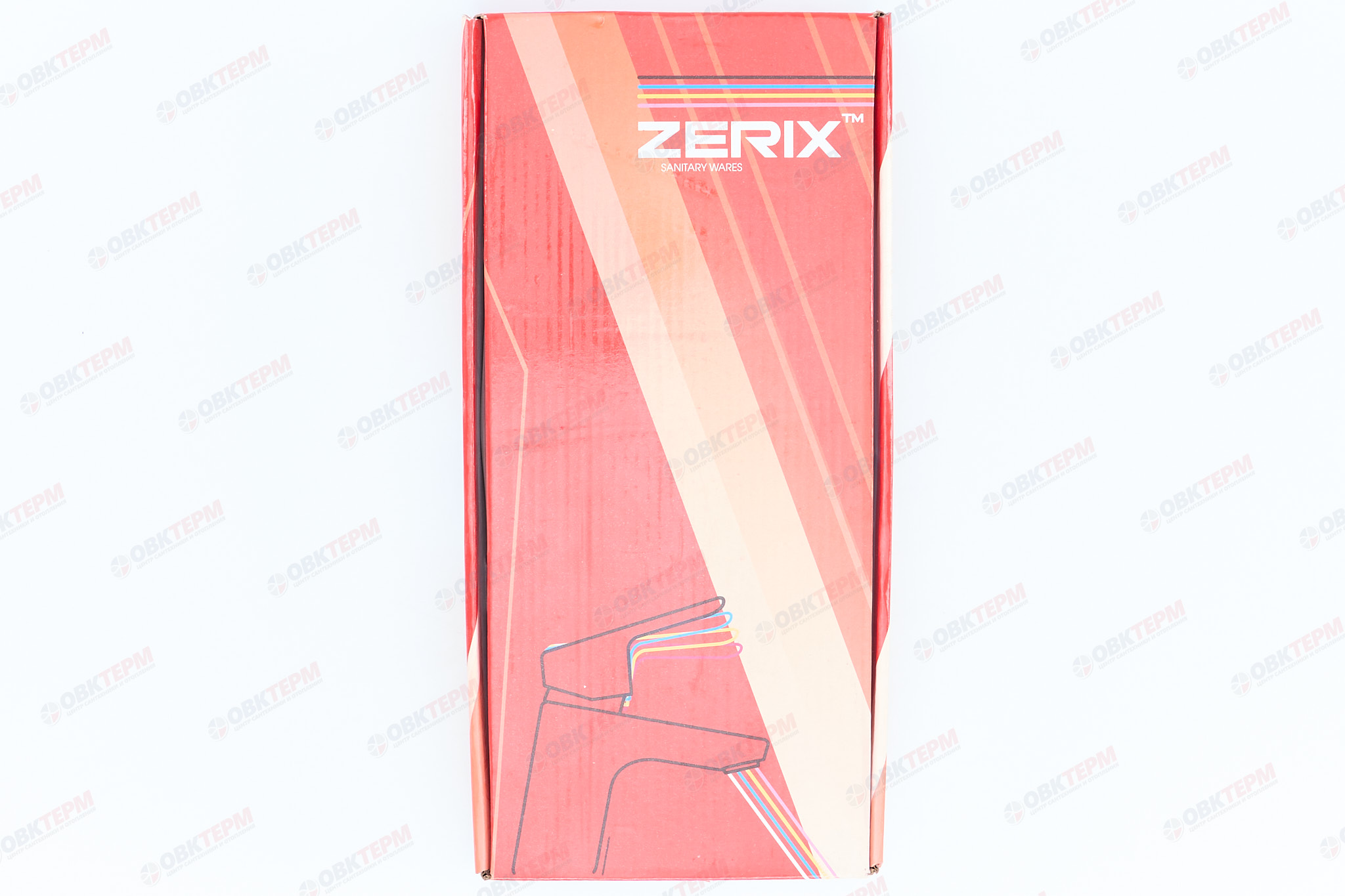 Смеситель д/кухни нерж/сталь ZERIX PUD4 045  (катридж 35мм, на ГАЙКЕ) 10 шт/ящ - миниатюра №6