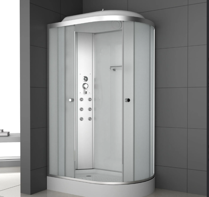 Душевая кабина ODA-8037 A Frosted L 80*120 низкий поддон - 1шт (матовое) - Изображение №1