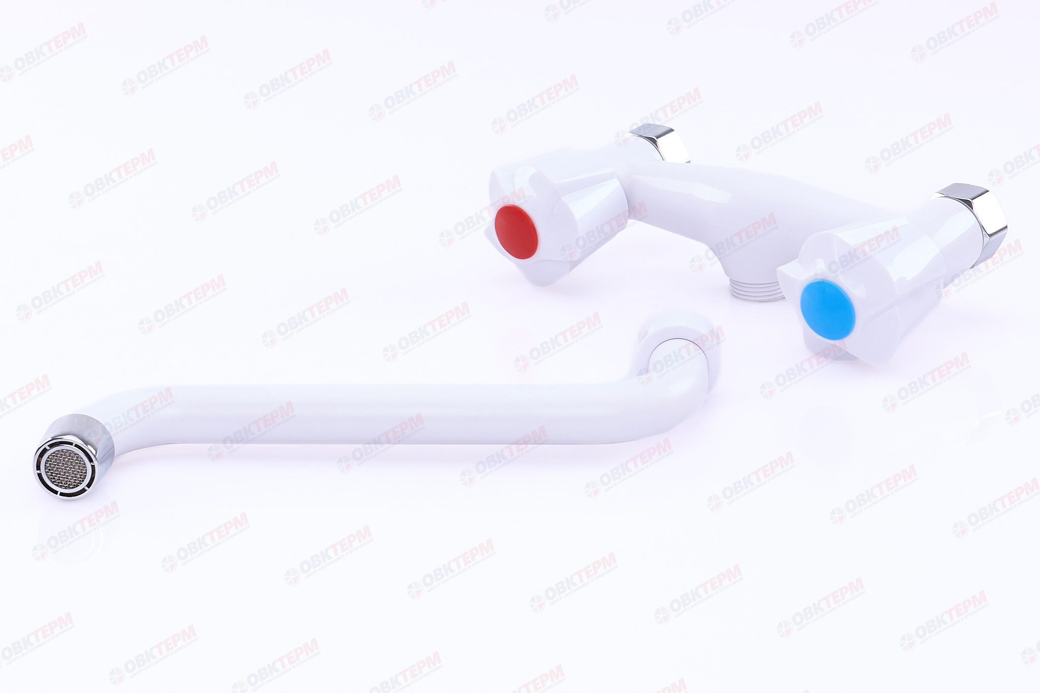 Смеситель д/кухни от стены PLAMIX AMA-361 White, (20шт/ящ) - Изображение №3