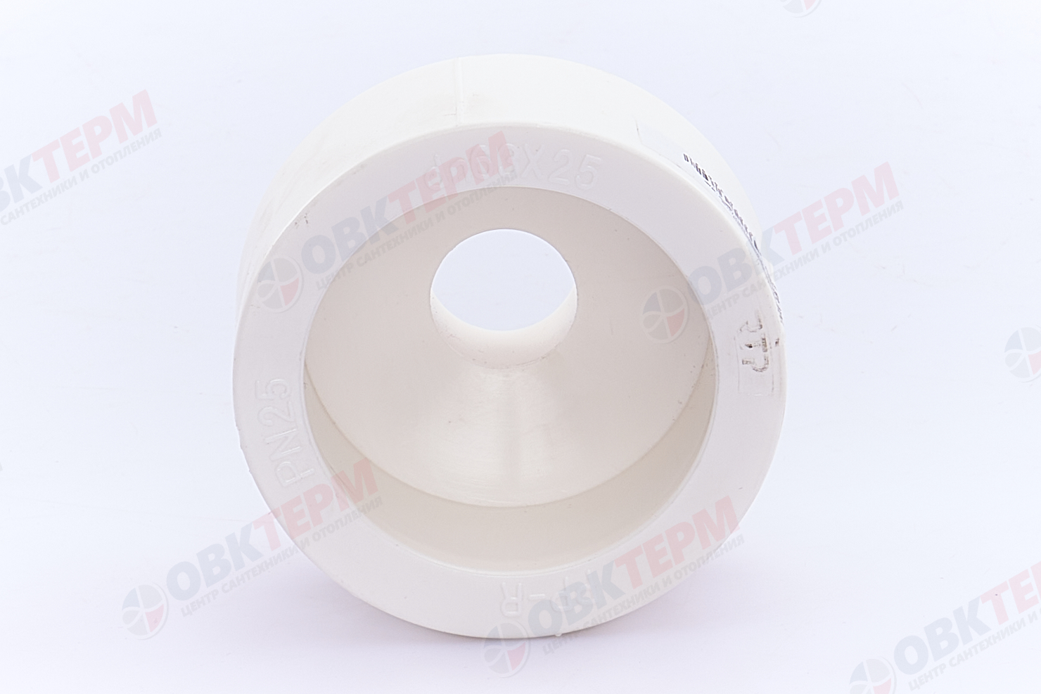 Муфта переход.  ВВ  63*25   БЕЛАЯ PP-R   (RTP)    (80/10) - Изображение №5