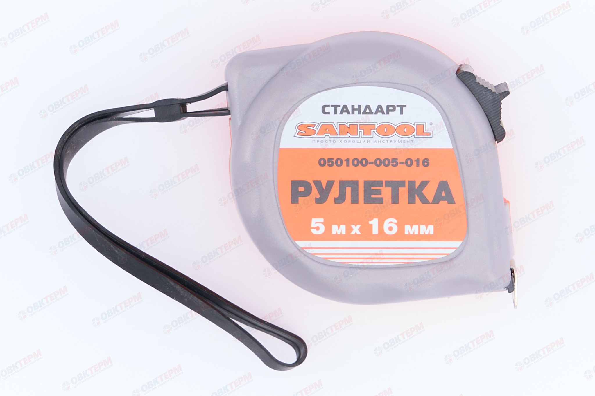 Рулетка СТАНДАРТ  5м*16мм с фиксатором SANTOOL - Изображение №3