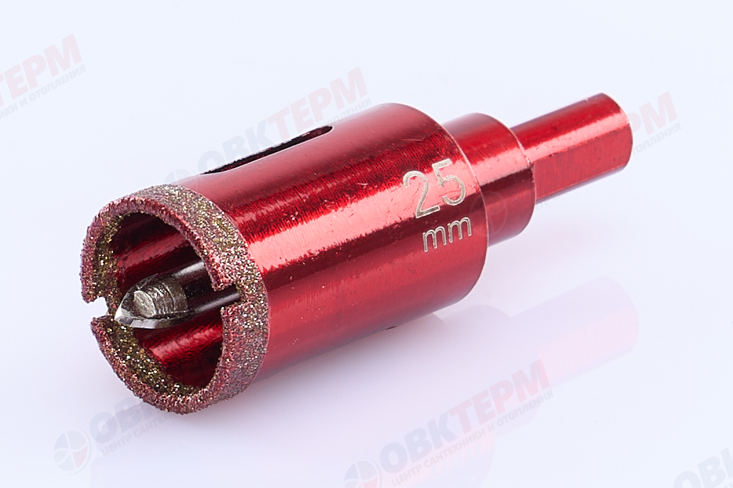 Коронка алмазная по керамограниту и мрамору с напр.сверлом 25 мм Hardcore - Изображение №1