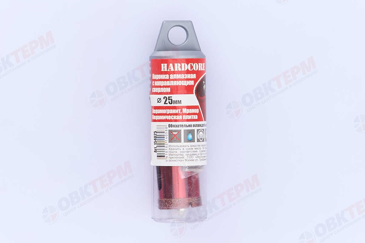 Коронка алмазная по керамограниту и мрамору с напр.сверлом 25 мм Hardcore - миниатюра №8