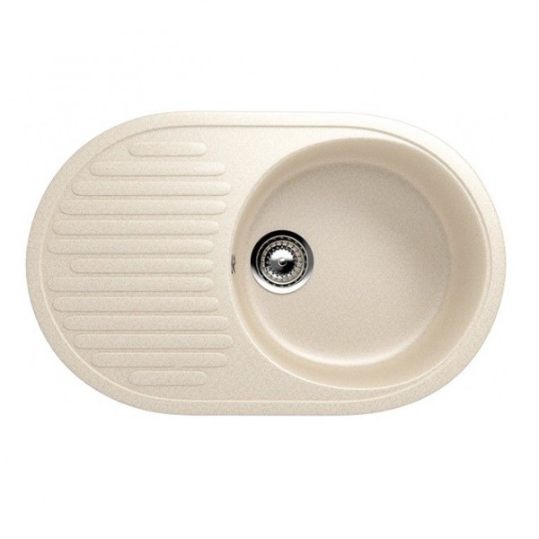 Мойка овальная 720х200х455мм Hiekka Beige GRANMILL 35 беж - Изображение №1