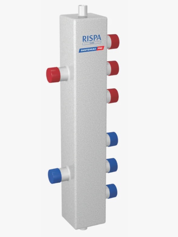 Разделитель гидравлический RISPA ГРУ 40 - 3В / DIAL STEEL GR  40 с двумя кронштейнами - Изображение №1