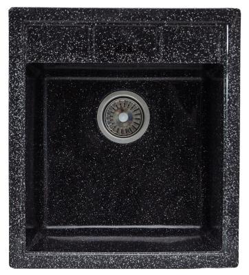 Мойка квадратная SIMGRAN S-10 АСФАЛЬТ МАТОВЫЙ 510*450мм - Изображение №1