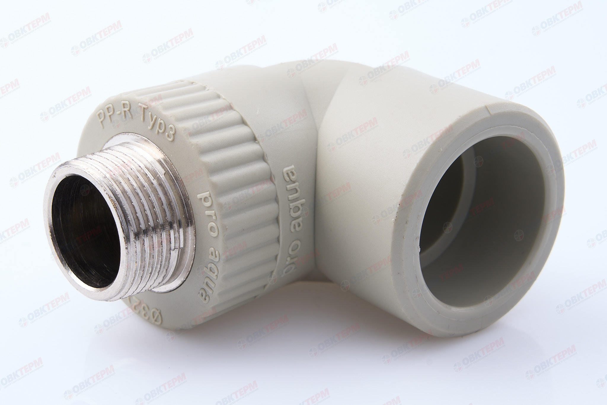 Угол с МРН  32 * 3/4"   СЕРЫЙ   (PRO AQUA)    (40/10) - Изображение №1