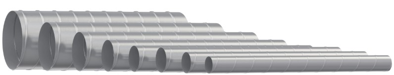 Воздуховод DG d250 L1,25м оцинкованная сталь Эра - Изображение №3